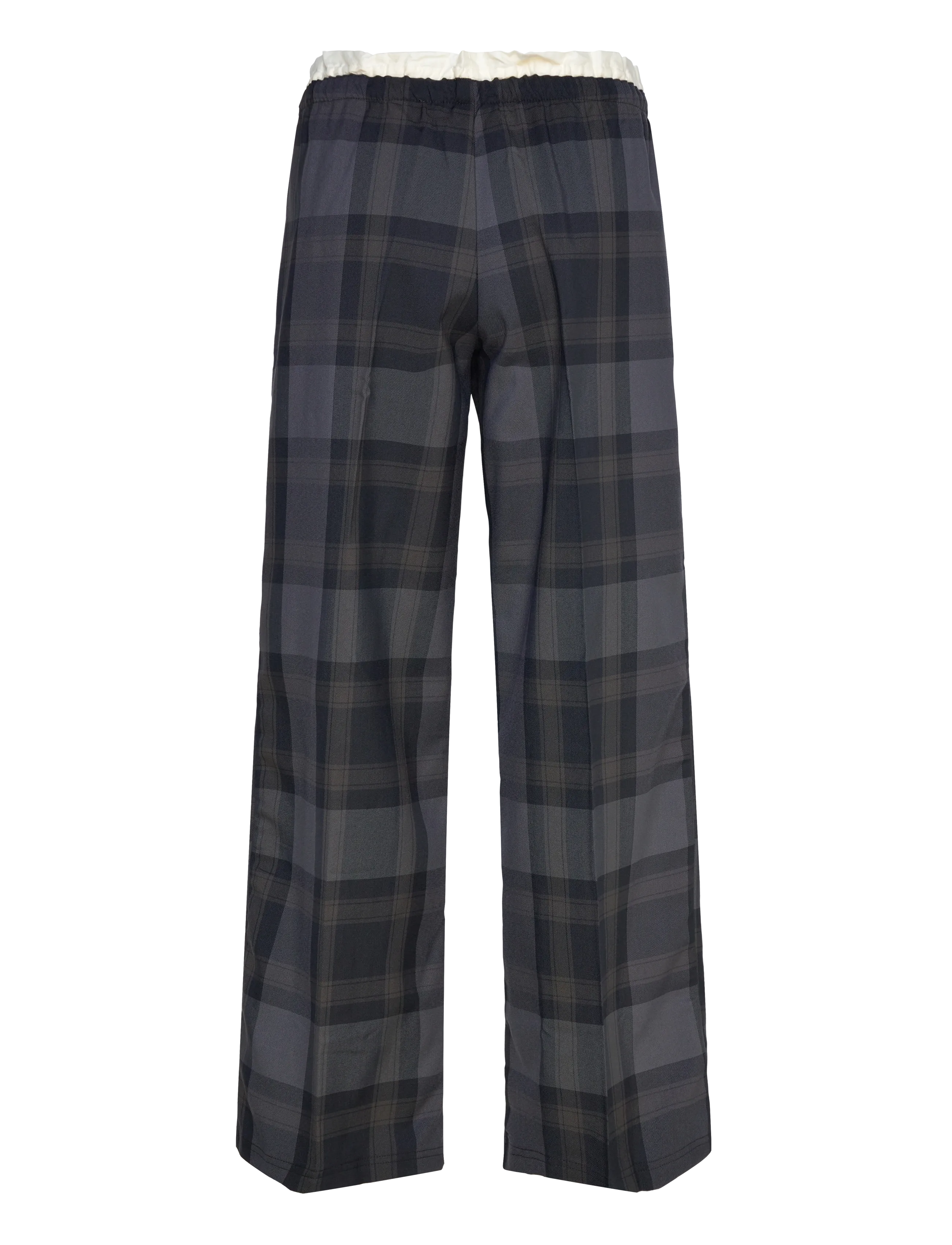 Monki - Pull on suiting trousers - laia säärega püksid - black dark - 1