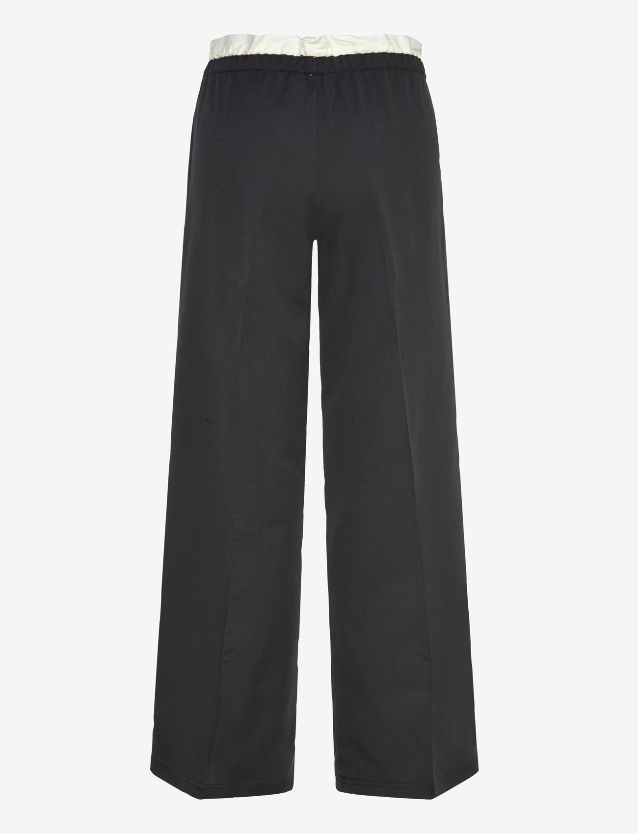 Monki - Pull on suiting trousers - vida byxor - black dark - 1