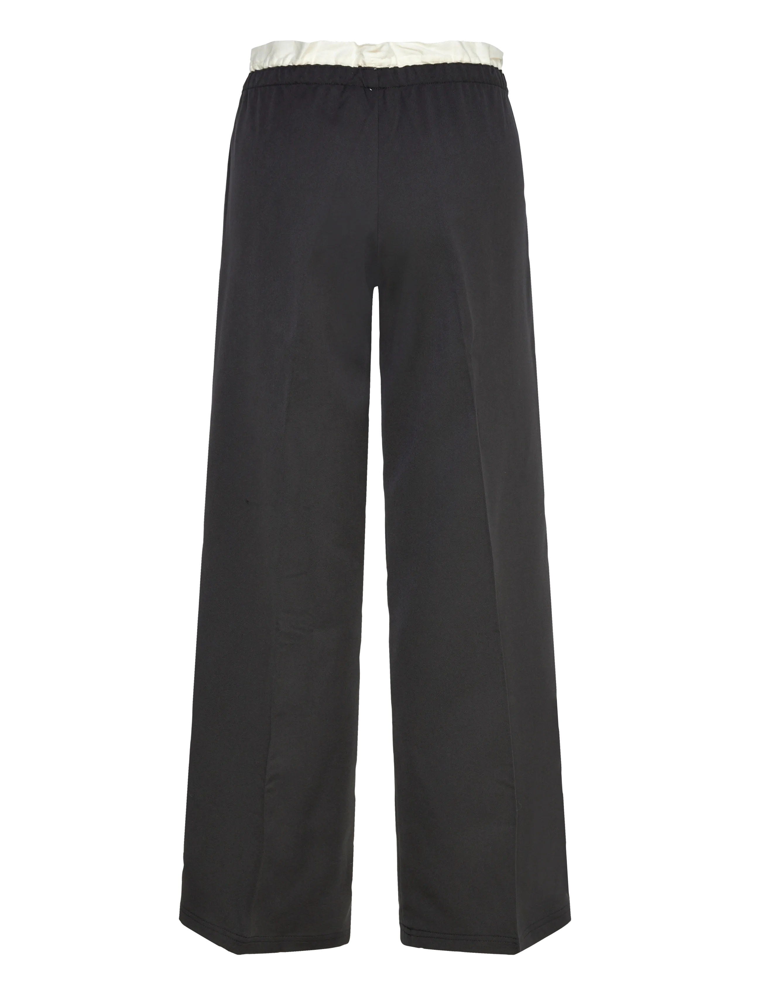 Monki - Pull on suiting trousers - vida byxor - black dark - 1