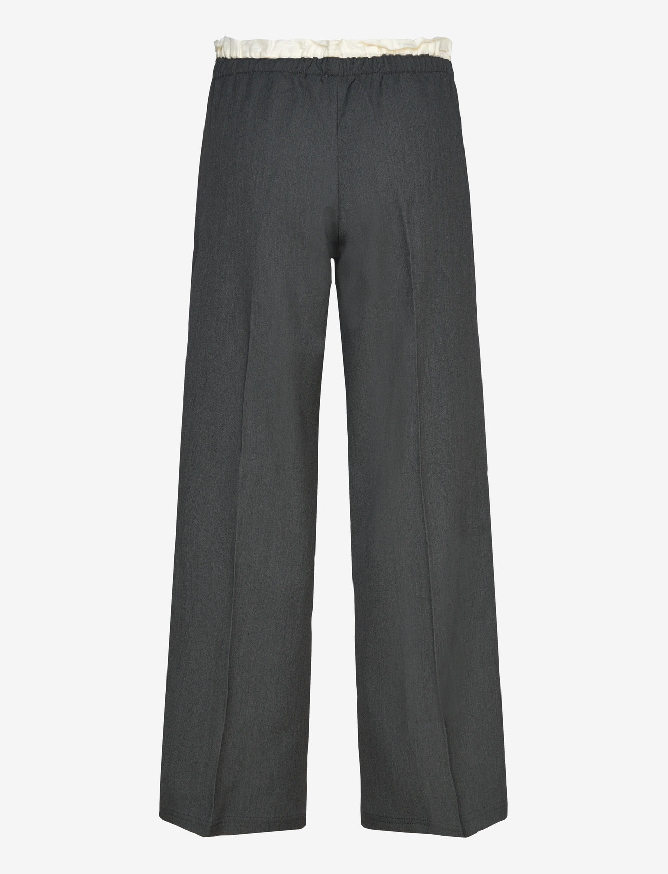 Monki - Pull on suiting trousers - bukser med brede ben - grey dark - 1