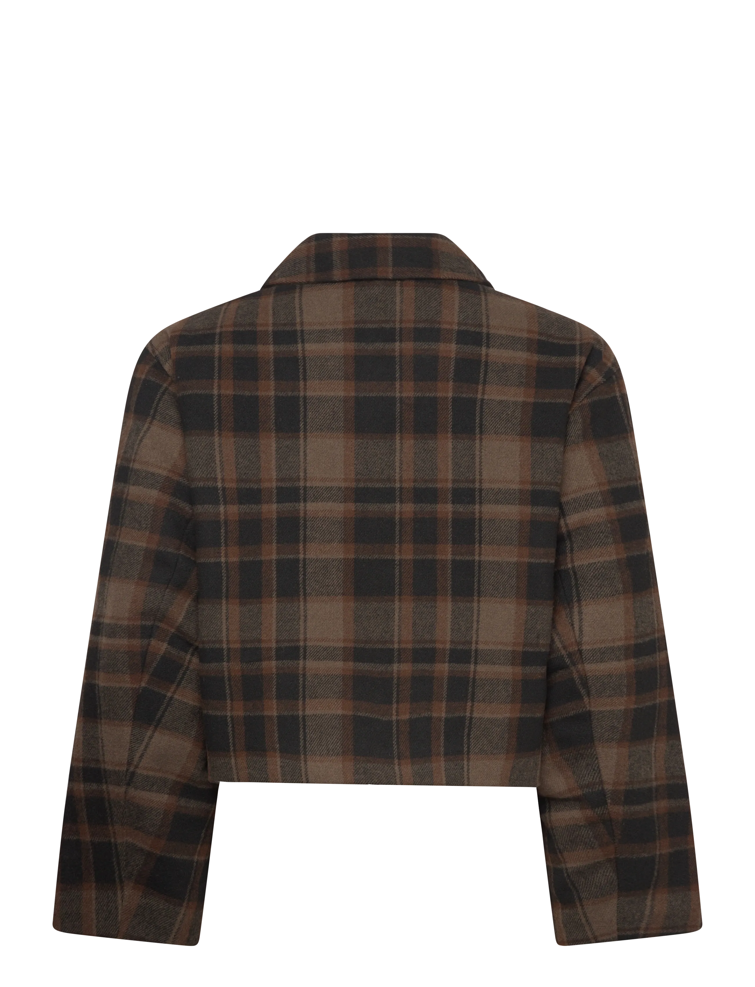 Monki - Boxy Twill Jacket - vinterjackor - brown dark - 1