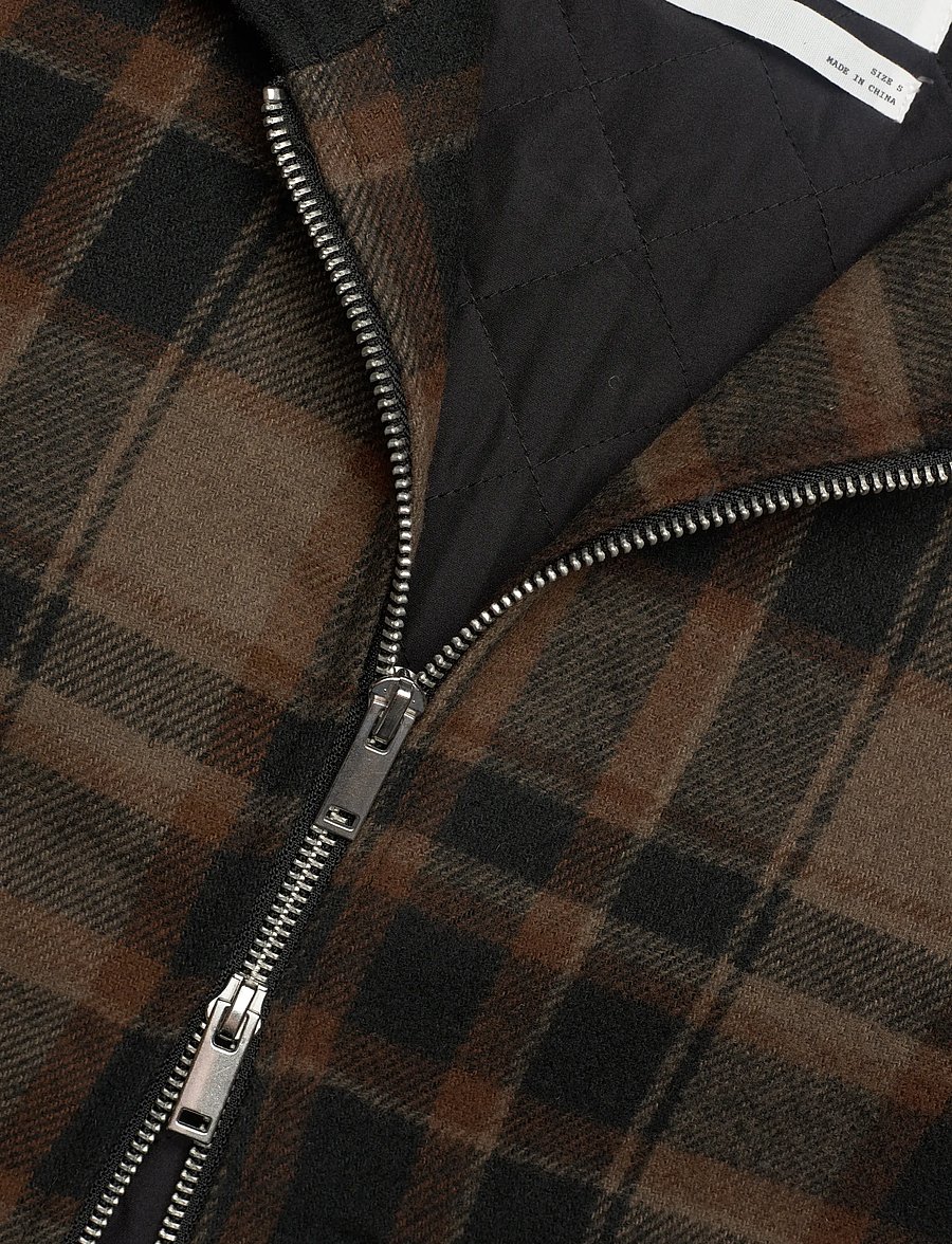 Monki - Boxy Twill Jacket - vinterjakker - brown dark - 2