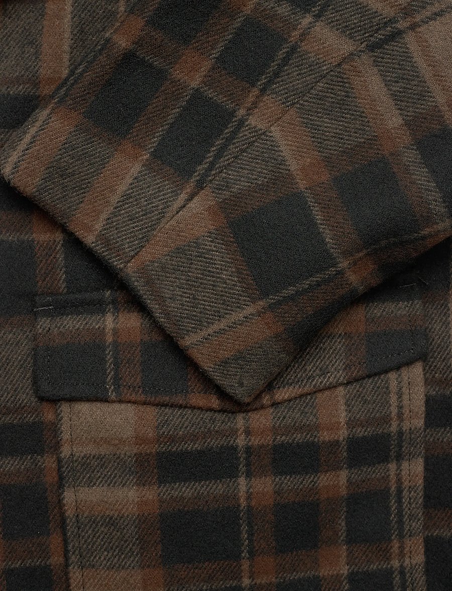 Monki - Boxy Twill Jacket - vinterjakker - brown dark - 3