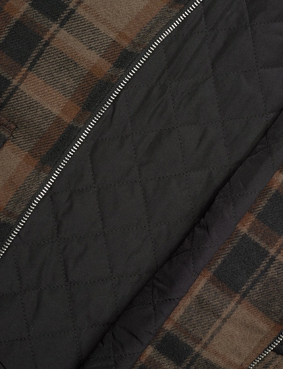 Monki - Boxy Twill Jacket - vinterjakker - brown dark - 4