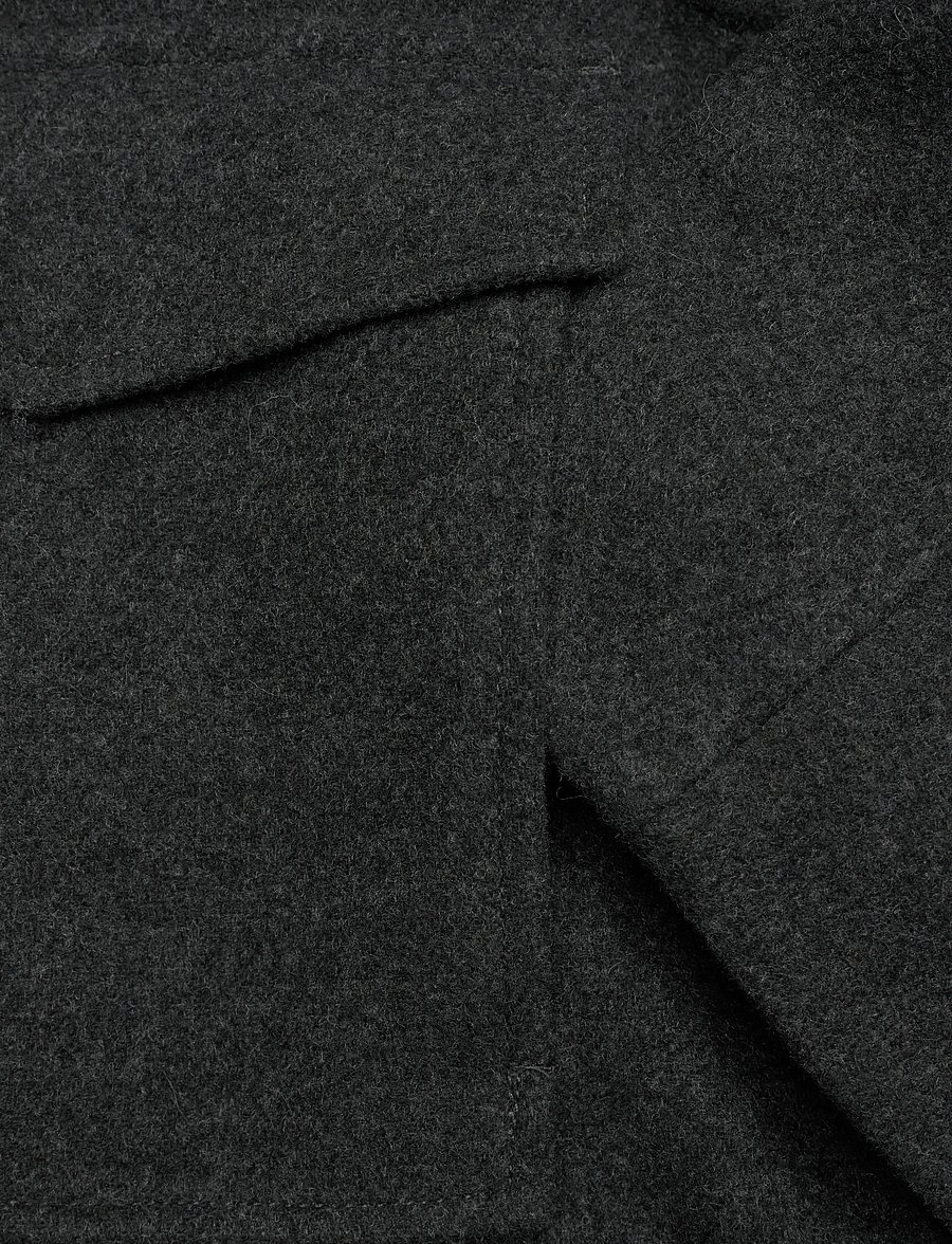 Monki - Boxy Twill Jacket - talvejoped - grey dark - 3