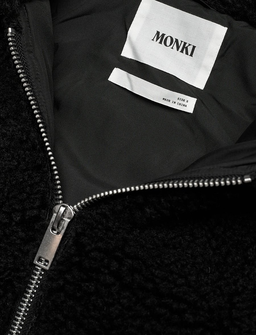 Monki - Knitted Hoodie - kapuzenpullover - black dark - 2