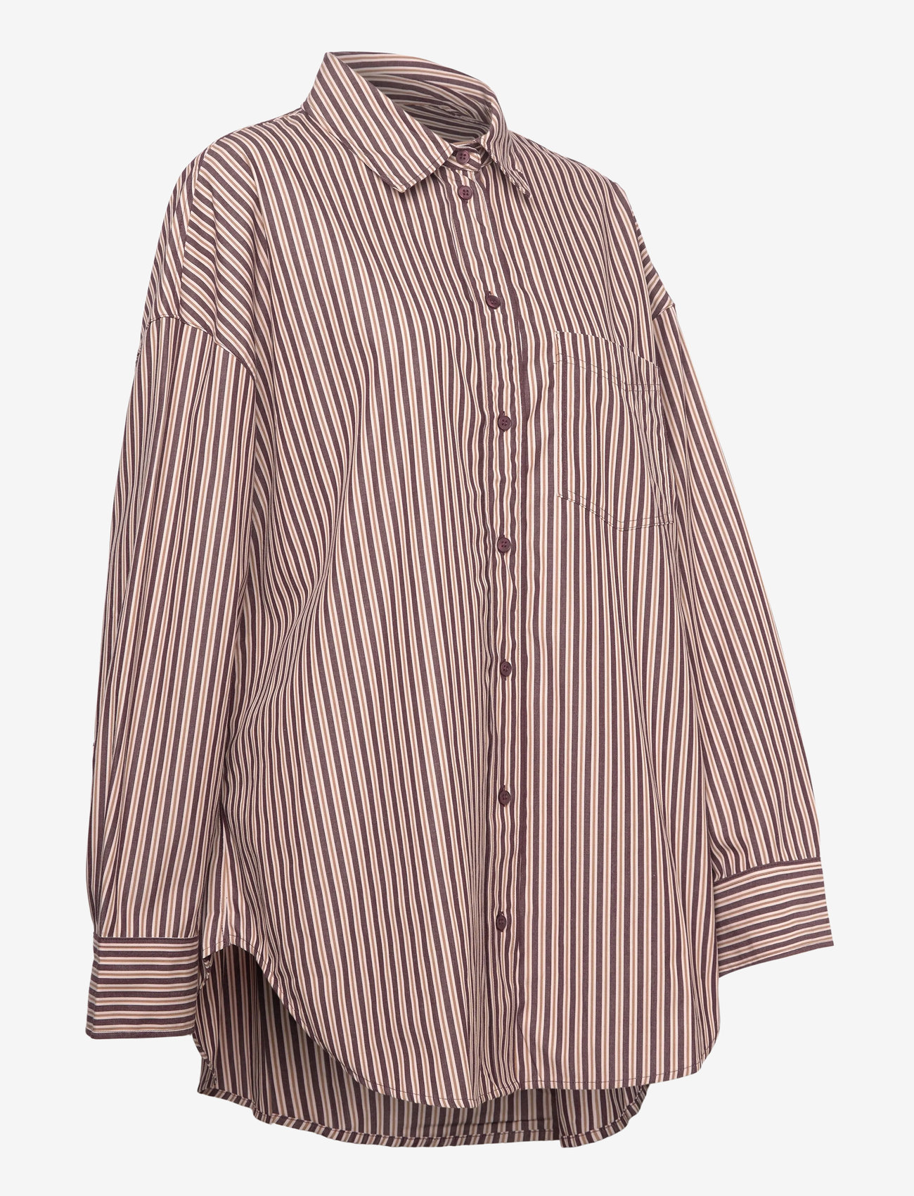 Monki - Oversized shirt - långärmade skjortor - lilac purple dark - 3