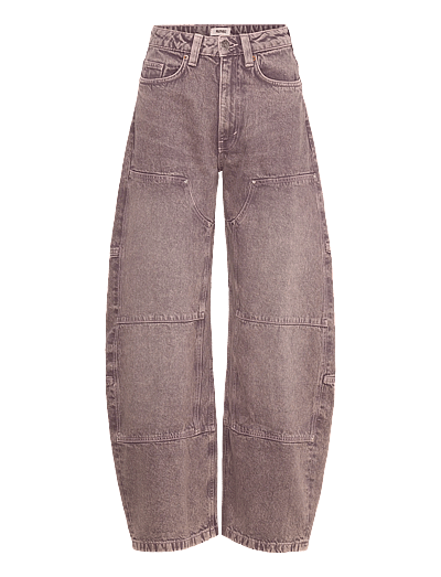 Monki HW COCOON JEANS - Hversdagsleg Tíska - LILAC PURPLE MEDIUM DUSTY / pink/rose