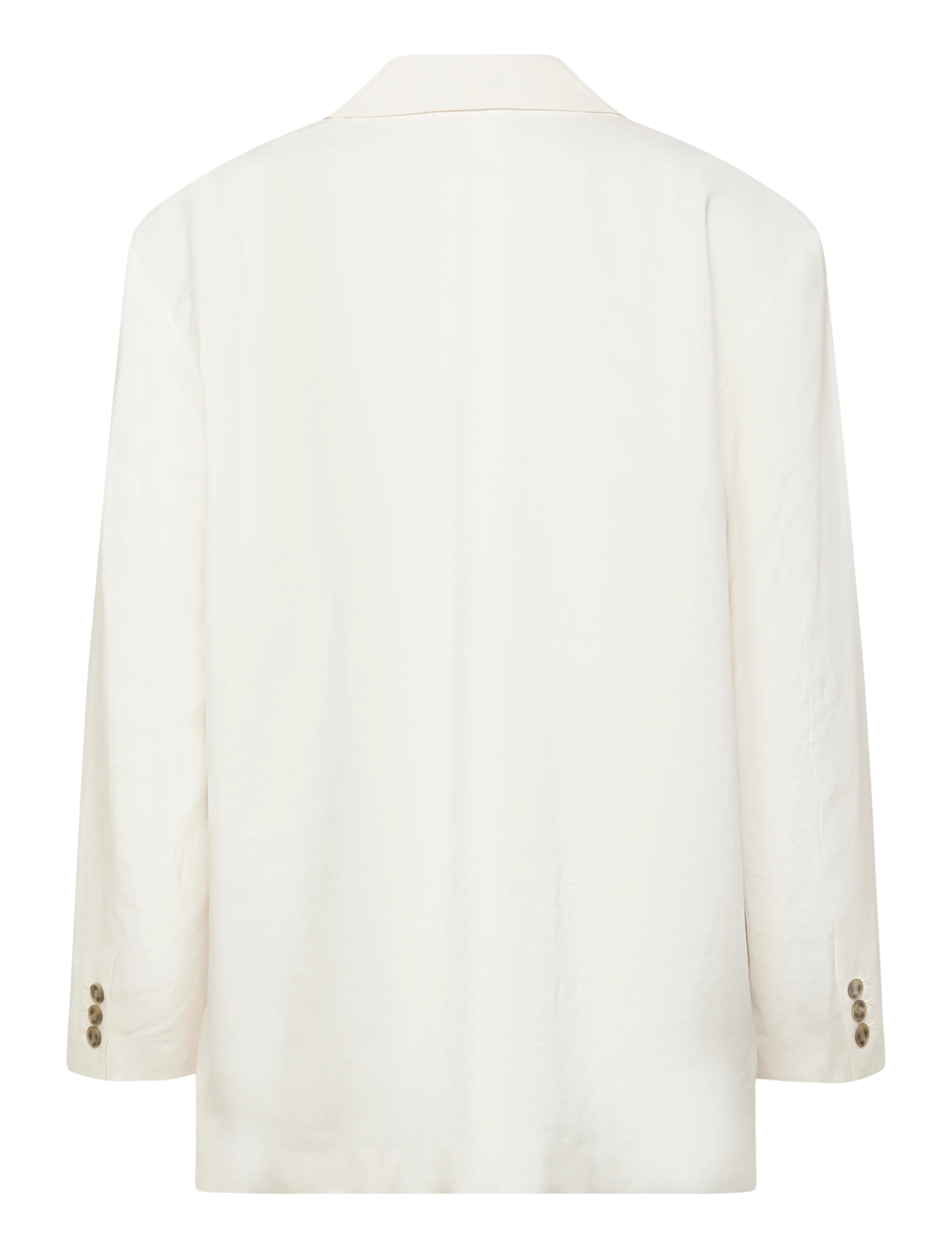 Monki - Single-Breasted Oversized Checked Blazer - einreihige blazer - white dusty light - 1