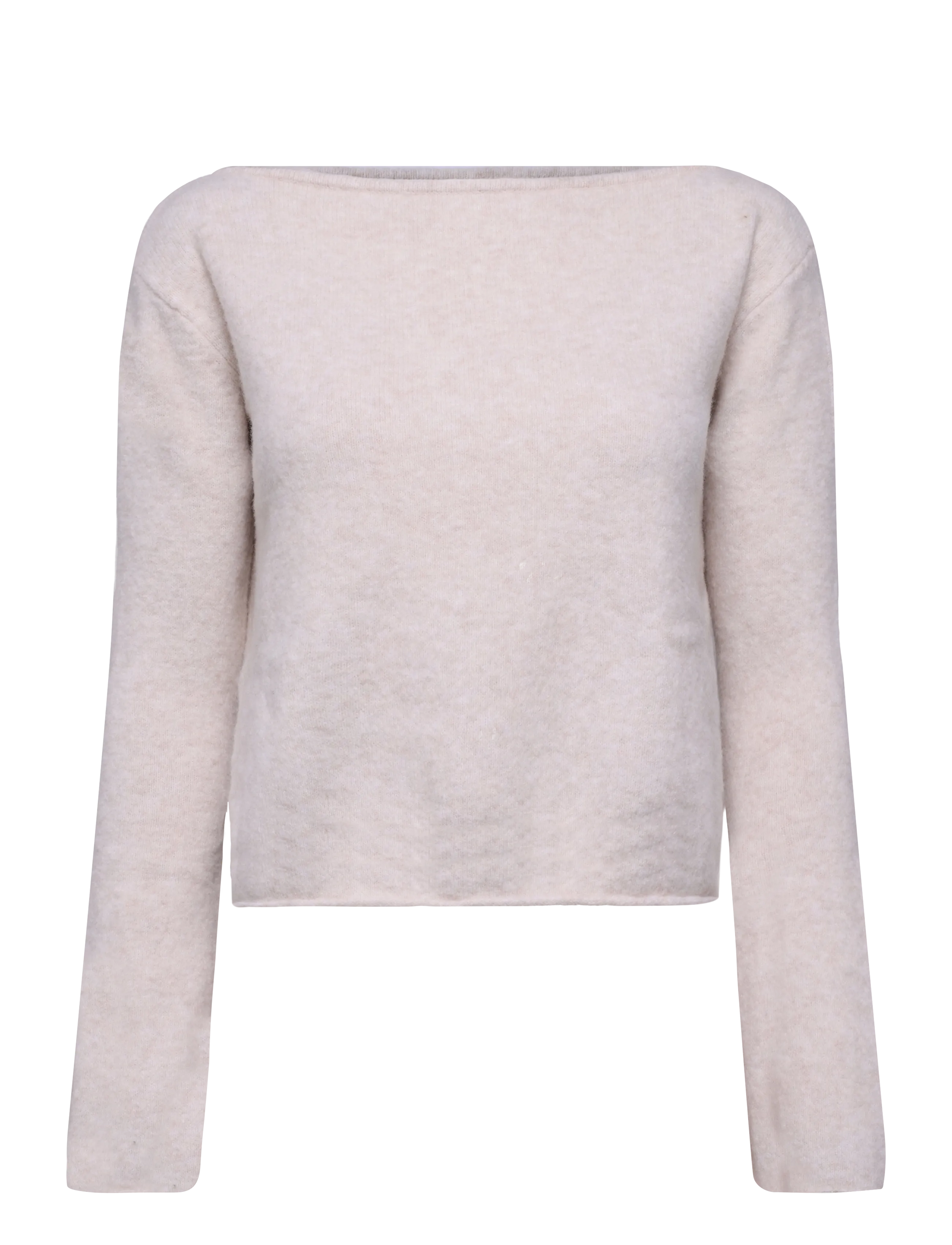 Soft Knit Boat-Neck Sweater
