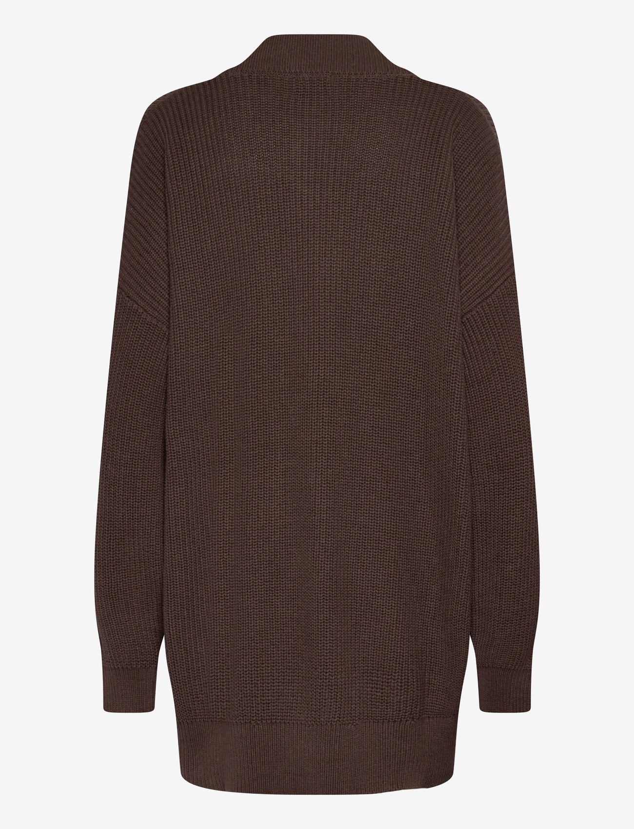 Monki - Knitted Cardigan - cardigans - brown dark - 1