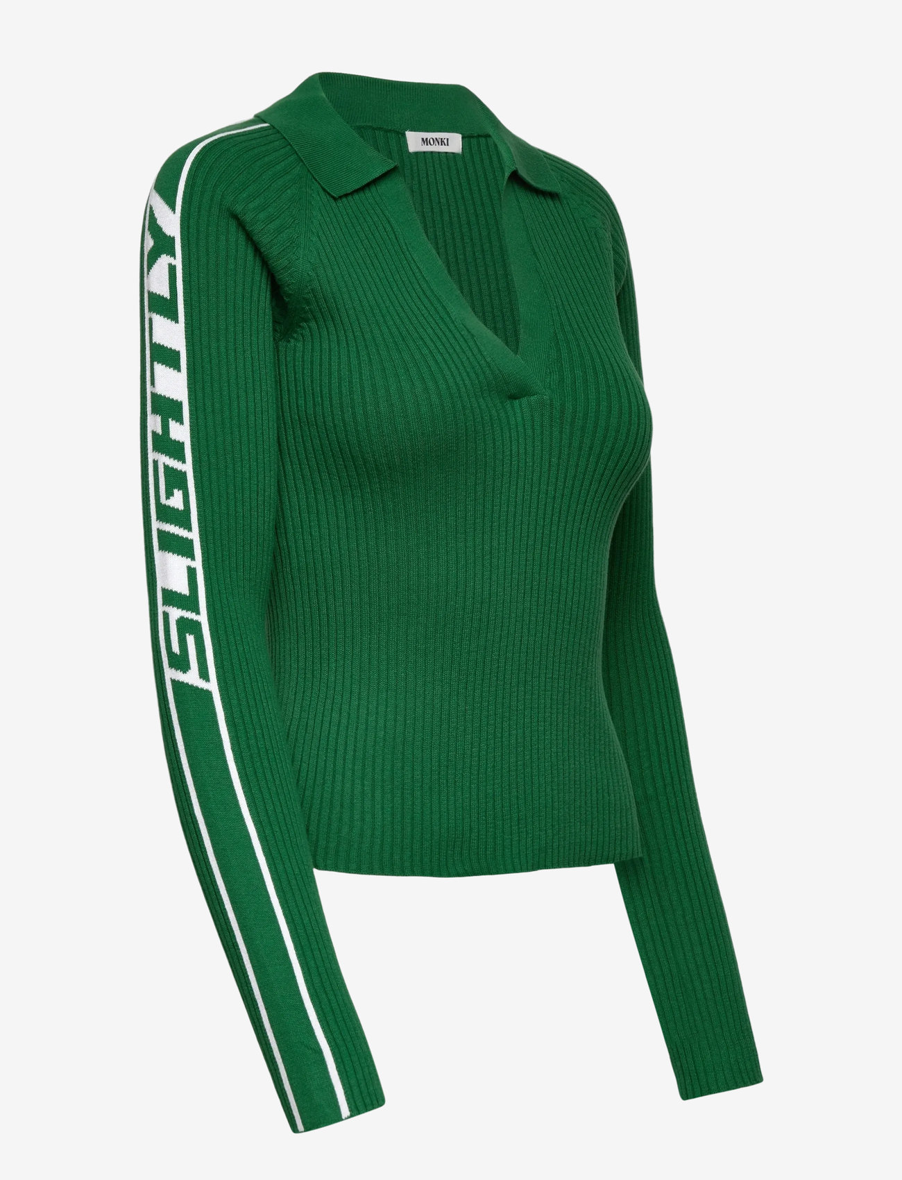 Monki - Knitted collar Top - pullover - green medium - 2