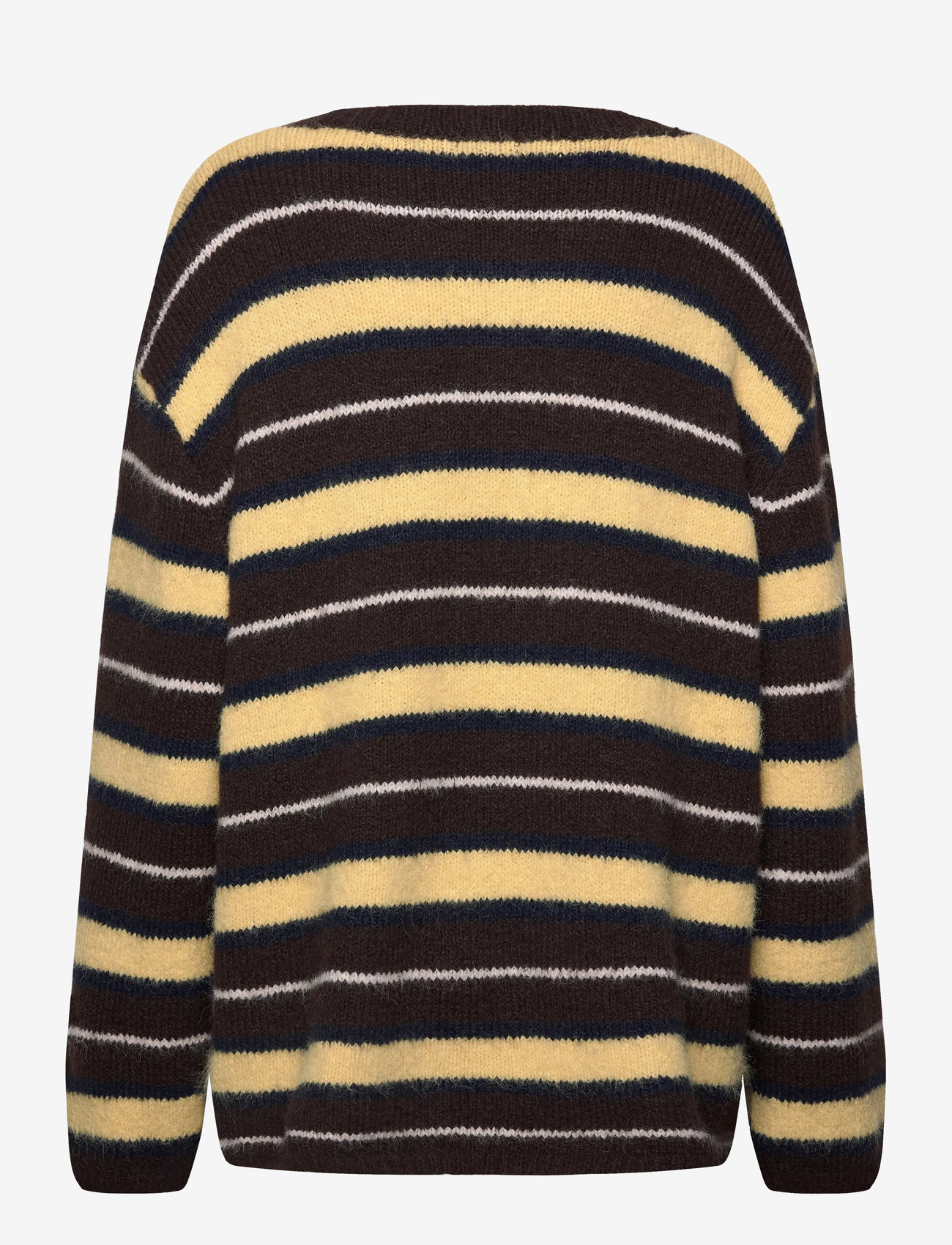 Monki - Soft Knit V-Neck Cardigan - cardigans - brown dark - 1