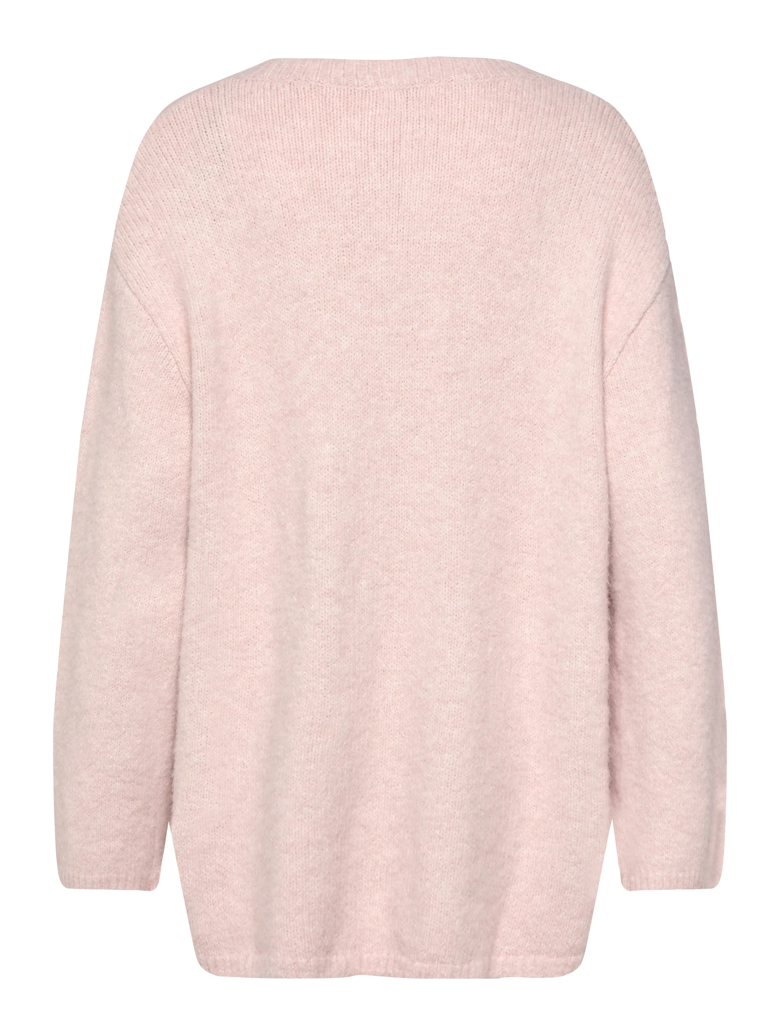 Monki - Soft Knit V-Neck Cardigan - kardiganid - pink dusty light - 1