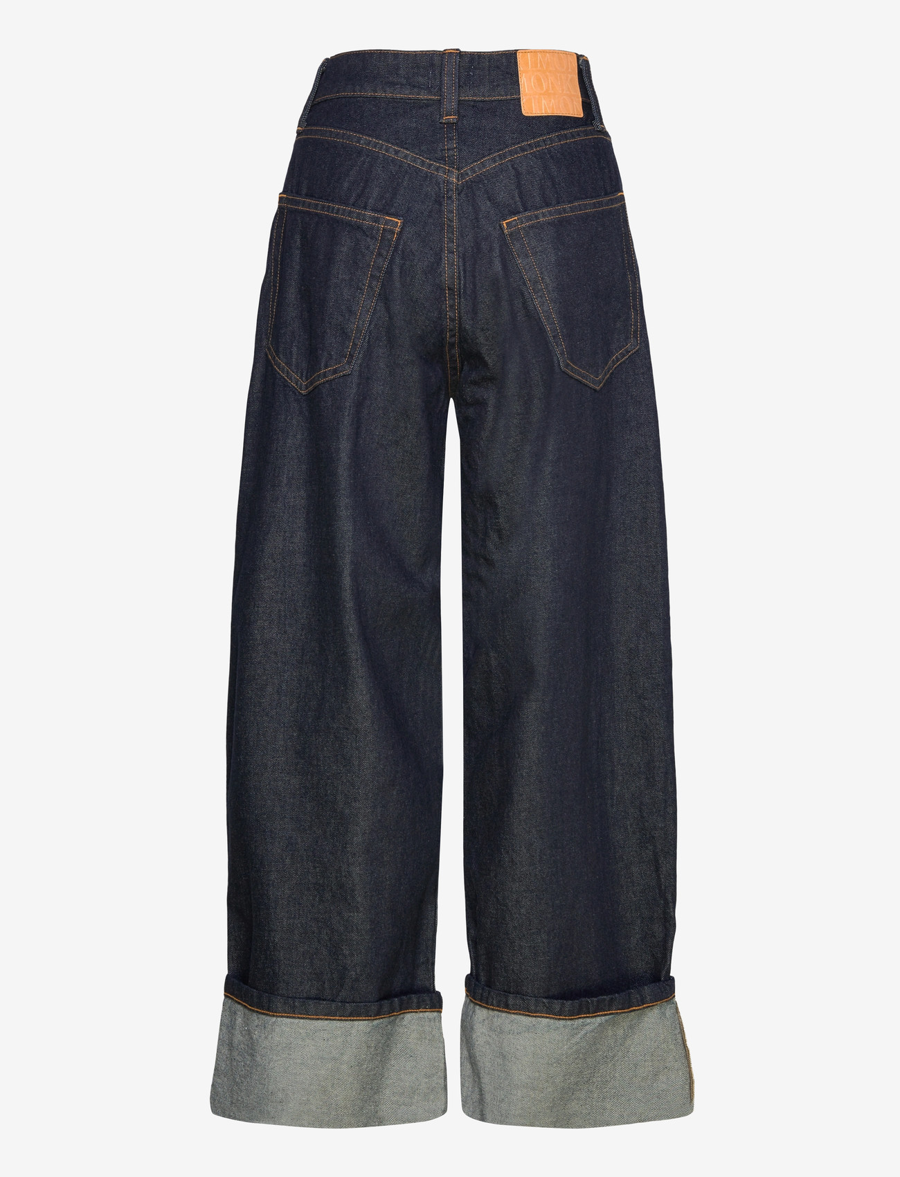 Monki - Peggy Low Rise Loose Baggy Leg Jeans - hosen mit weitem bein - blue rinse - 1