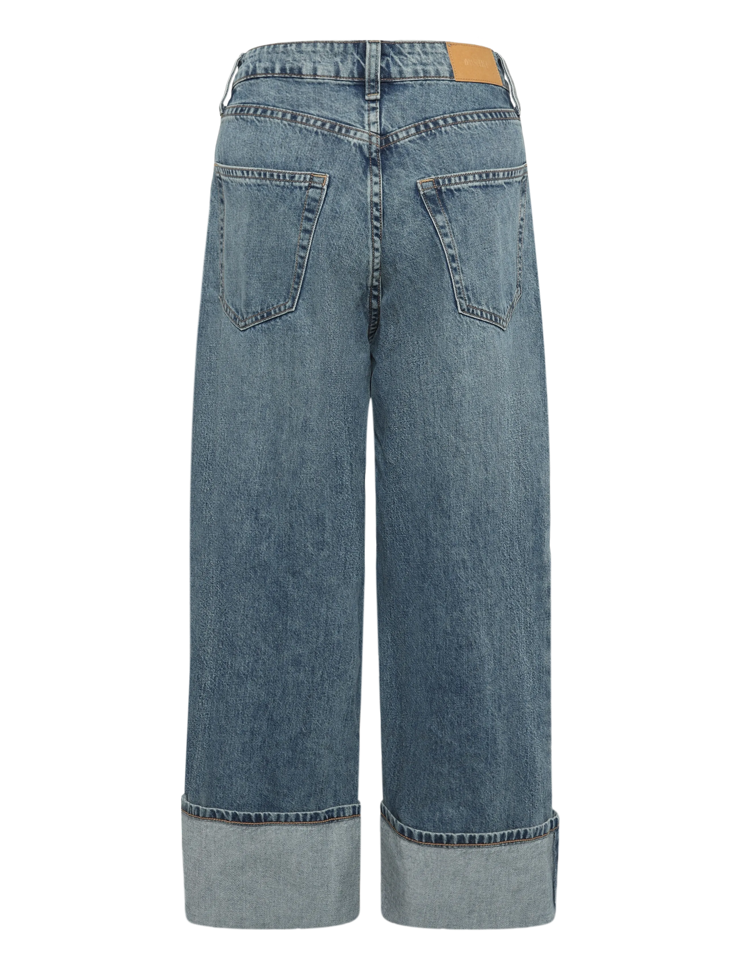 Monki - Peggy Low Rise Loose Baggy Jeans - wide leg jeans - blue wash - 1