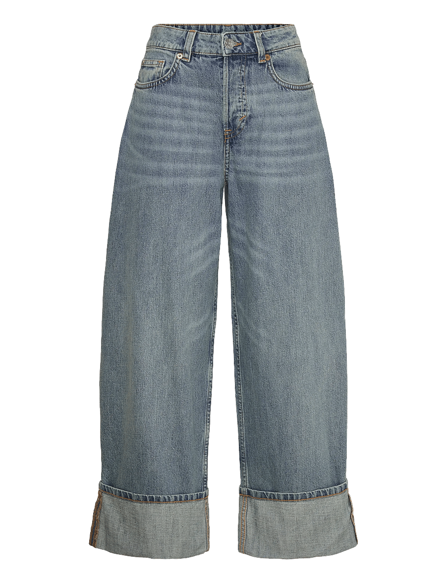 Monki - Peggy Low Rise Loose Baggy Jeans - wide leg jeans - chaos blue - 1