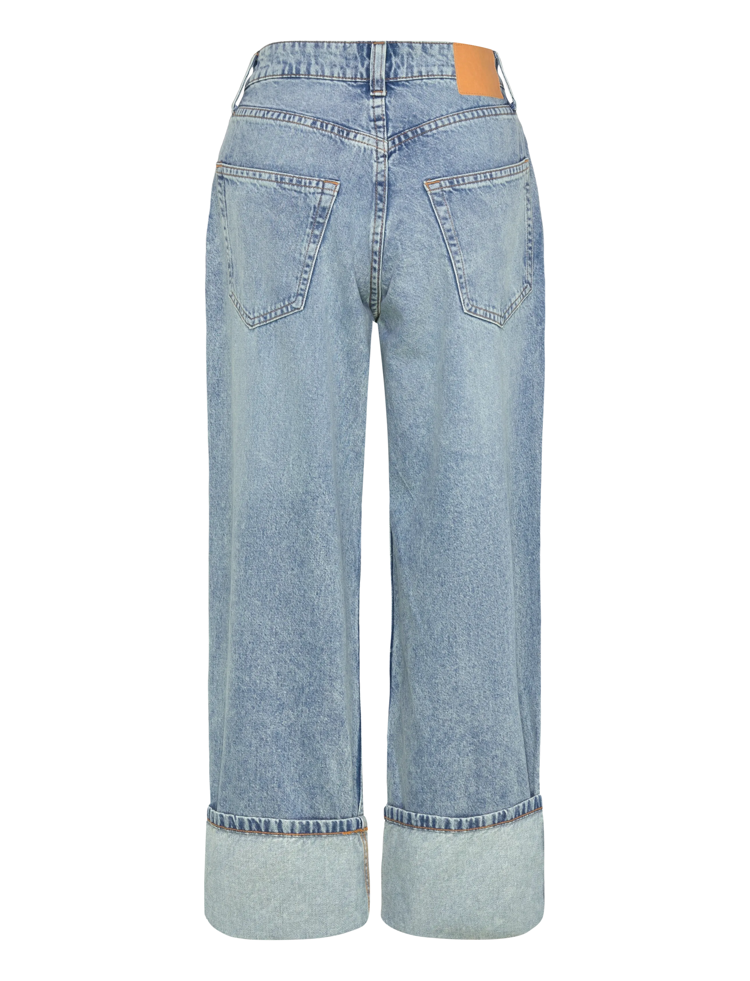 Monki - Peggy Low Rise Loose Baggy Jeans - wide leg jeans - denim blue light - 1