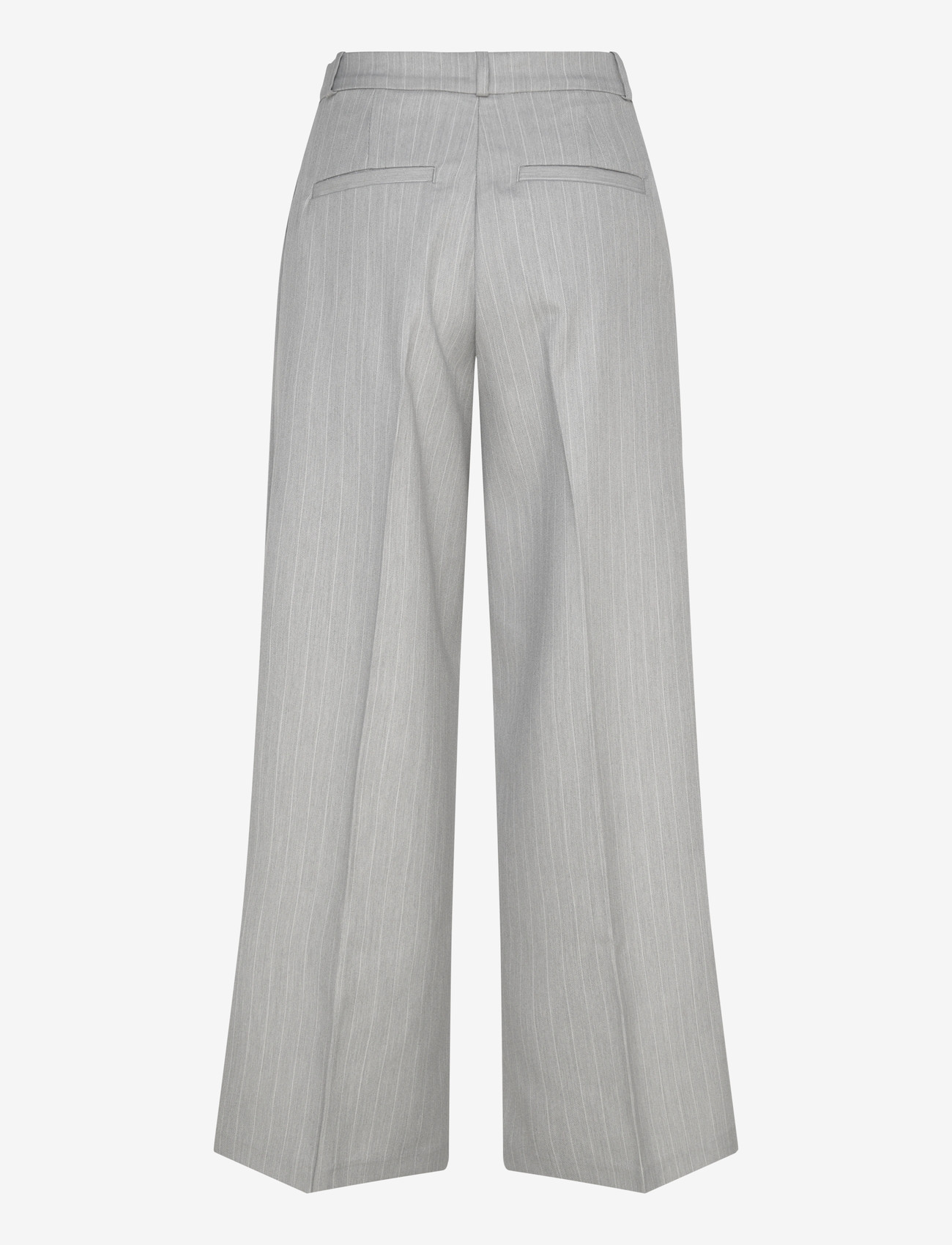 Monki - High Waisted Wide Leg Suiting Trousers - tailored trousers - grey melange dusty light - 1