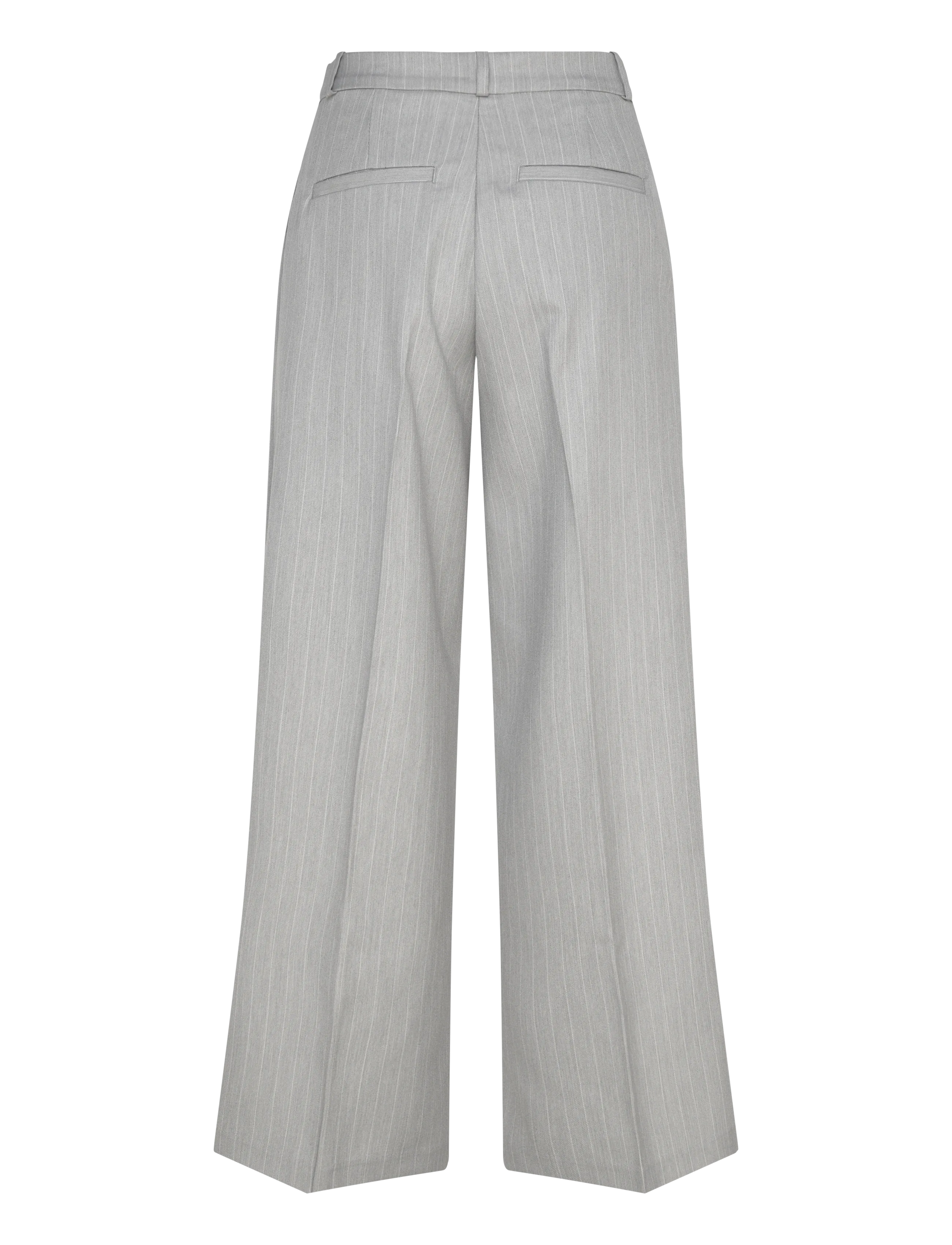 Monki - High Waisted Wide Leg Suiting Trousers - habitbukser - grey melange dusty light - 1