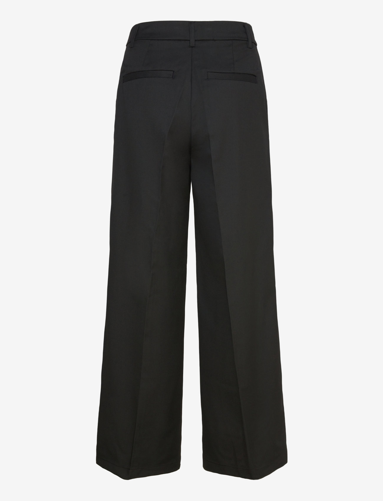 Monki - High Waisted Wide Leg Suiting Trousers - habitbukser - black dark solid - 1