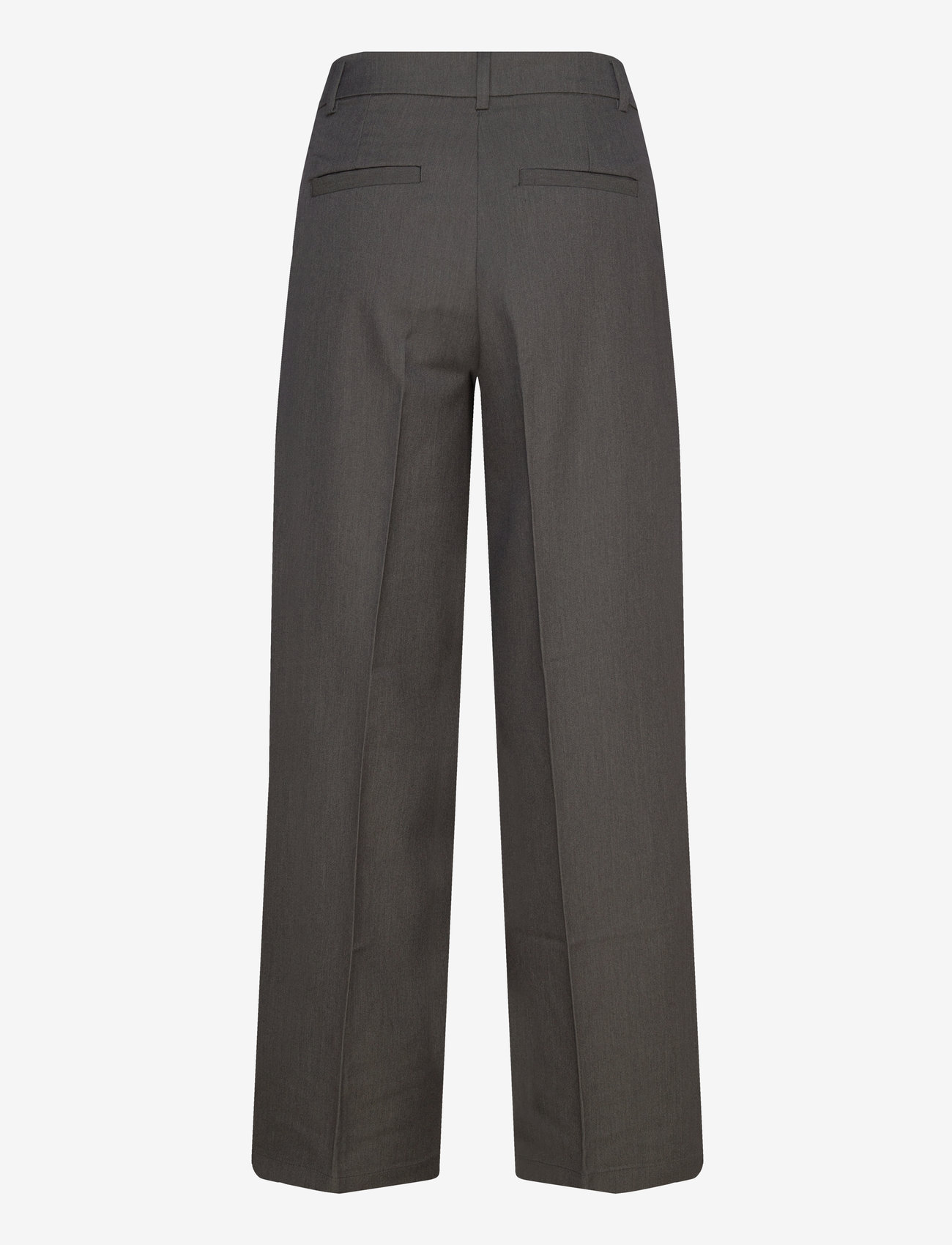 Monki - High Waisted Wide Leg Suiting Trousers - bukser med brede ben - grey solid - 1