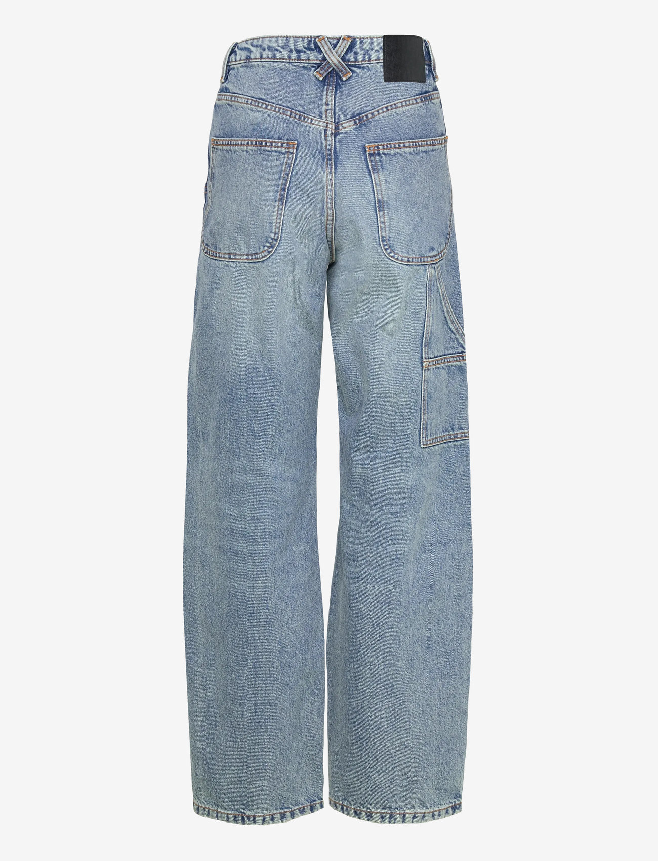Monki - HW WORKWEAR JEANS - brede jeans - denim blue medium - 1