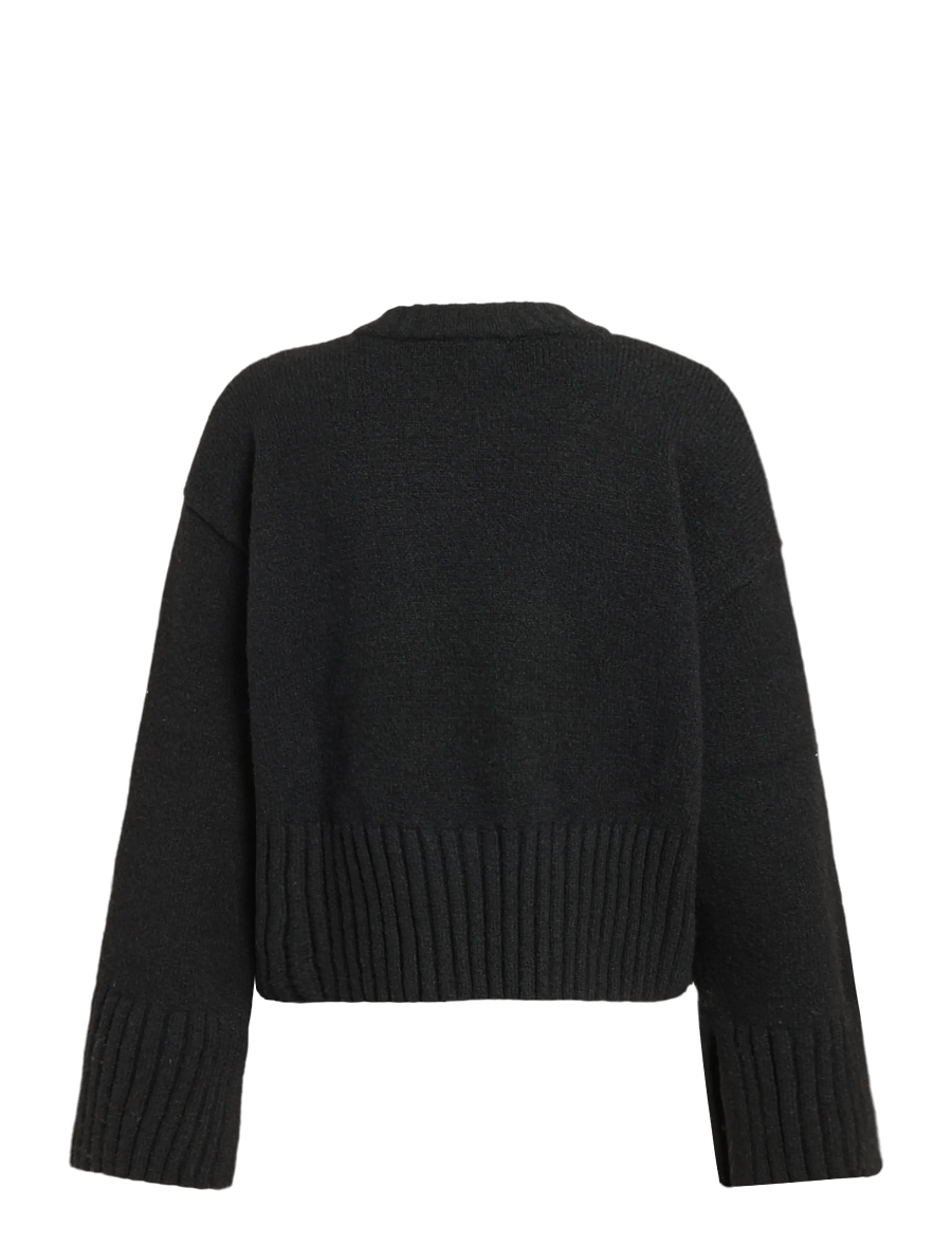 Monki - Knitted Oversized Sweater - pullover - black dark - 1