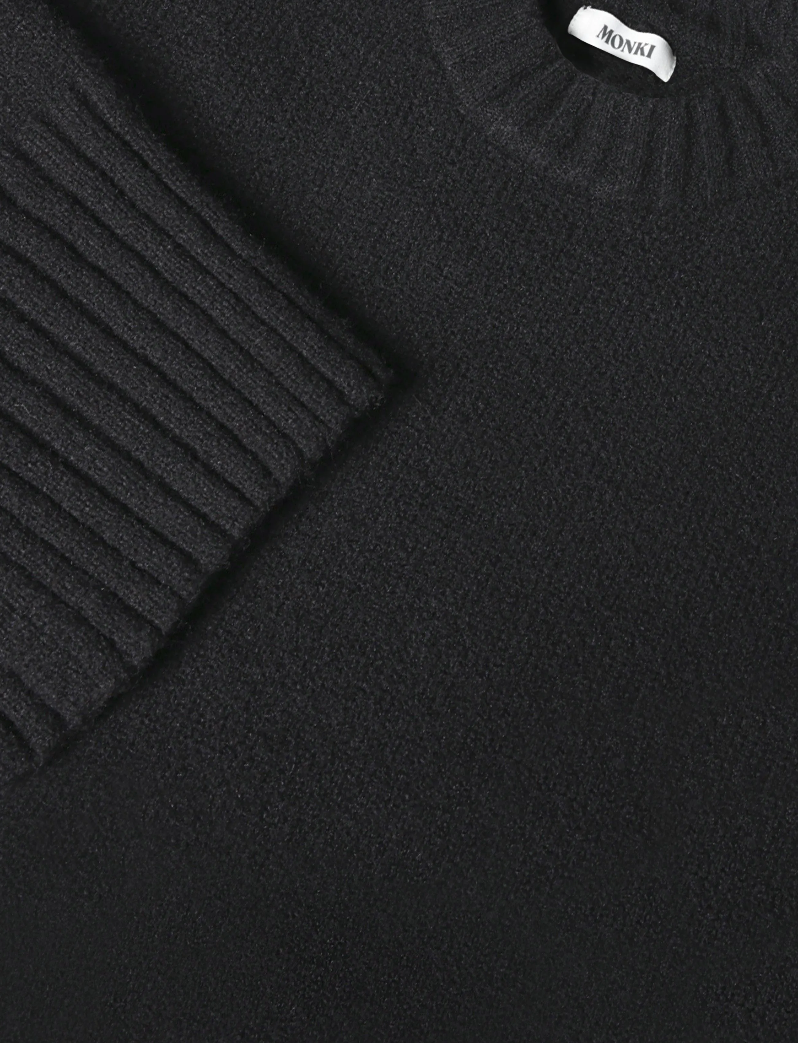 Monki - Knitted Oversized Sweater - kampsunid - black dark - 2