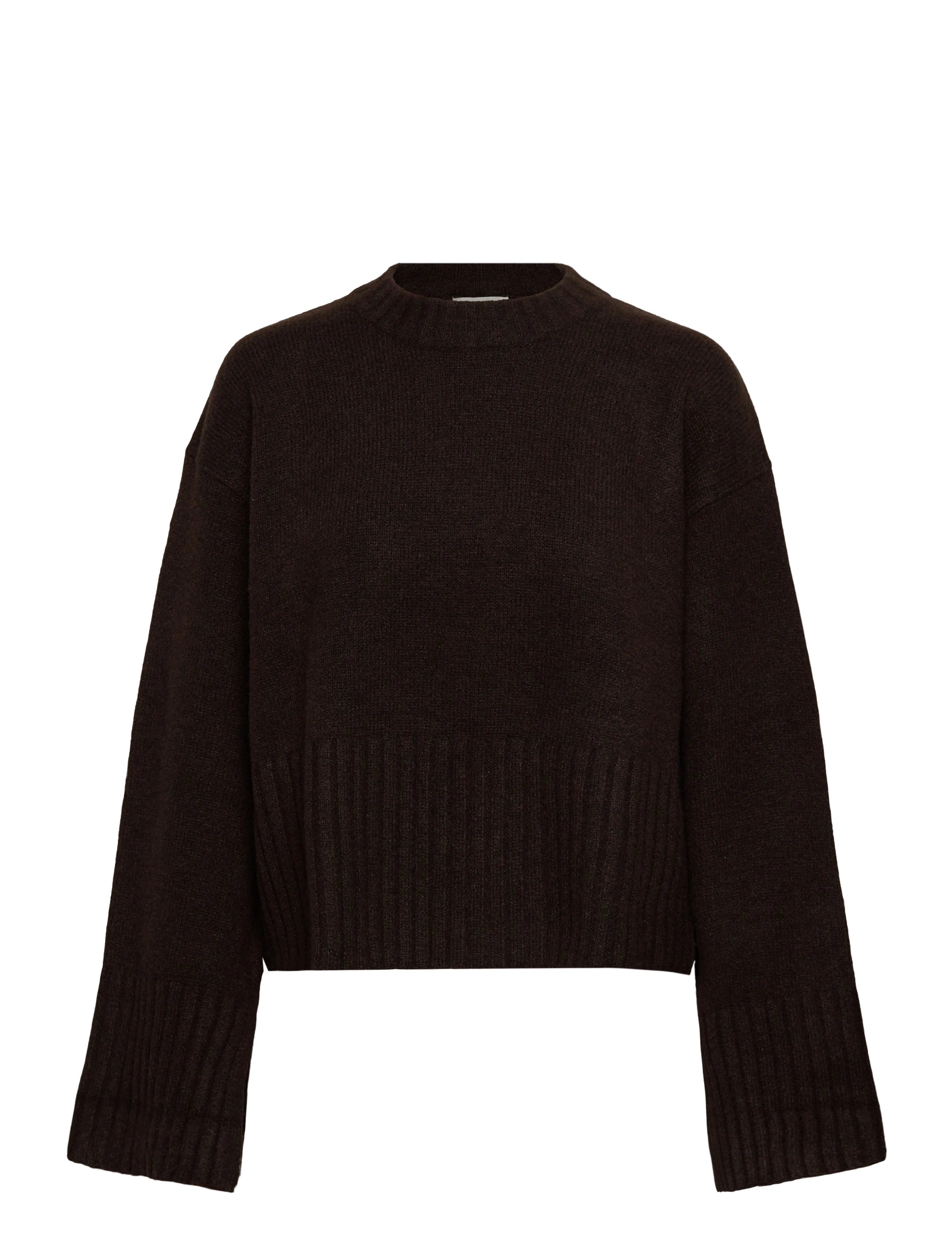 Monki Knitted Oversized Sweater - Pullover - BROWN DARK / brown
