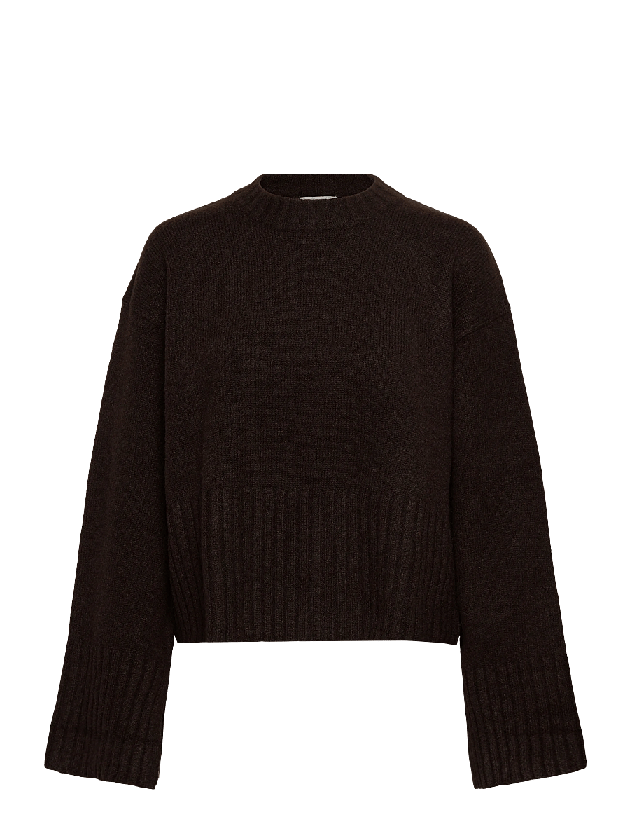 Monki - Knitted Oversized Sweater - kampsunid - brown dark - 0