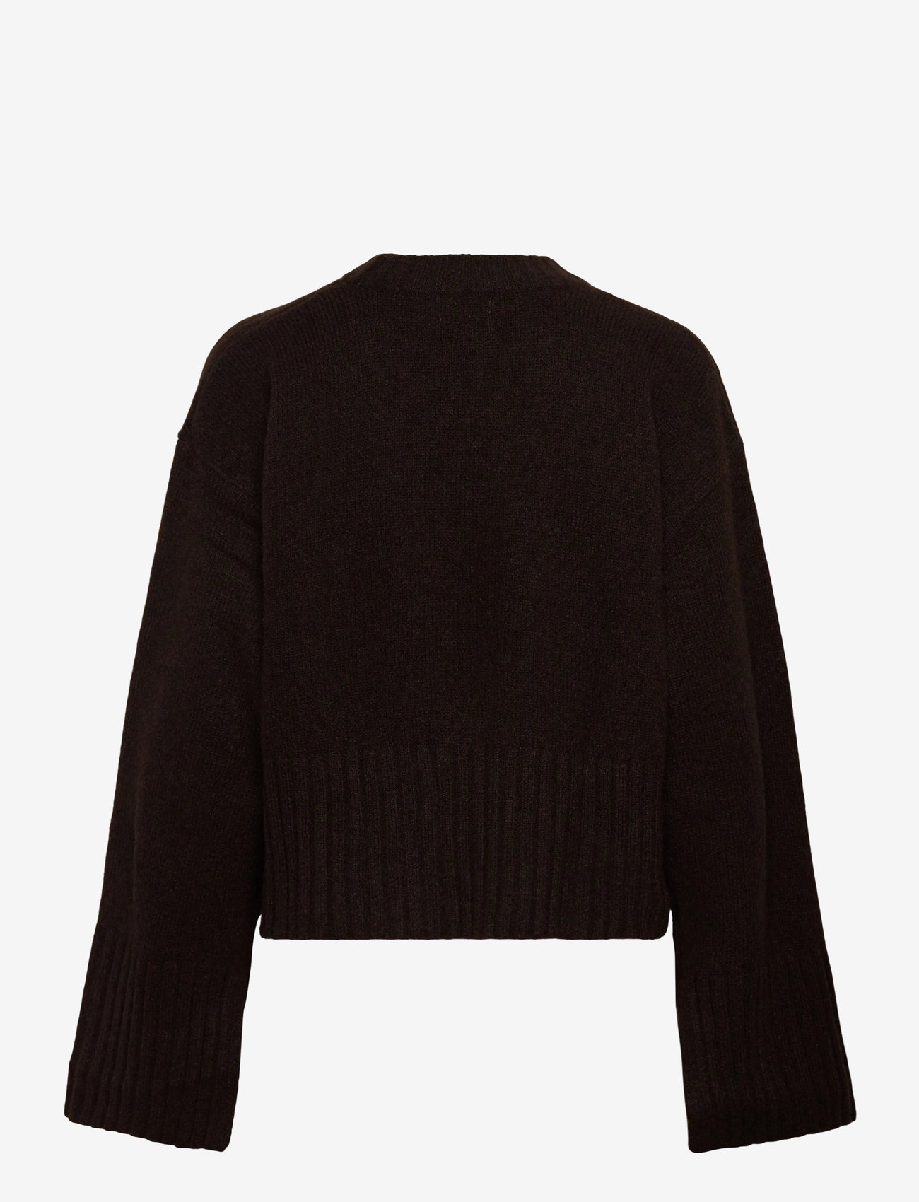 Monki - Knitted Oversized Sweater - stickade tröjor - brown dark - 1