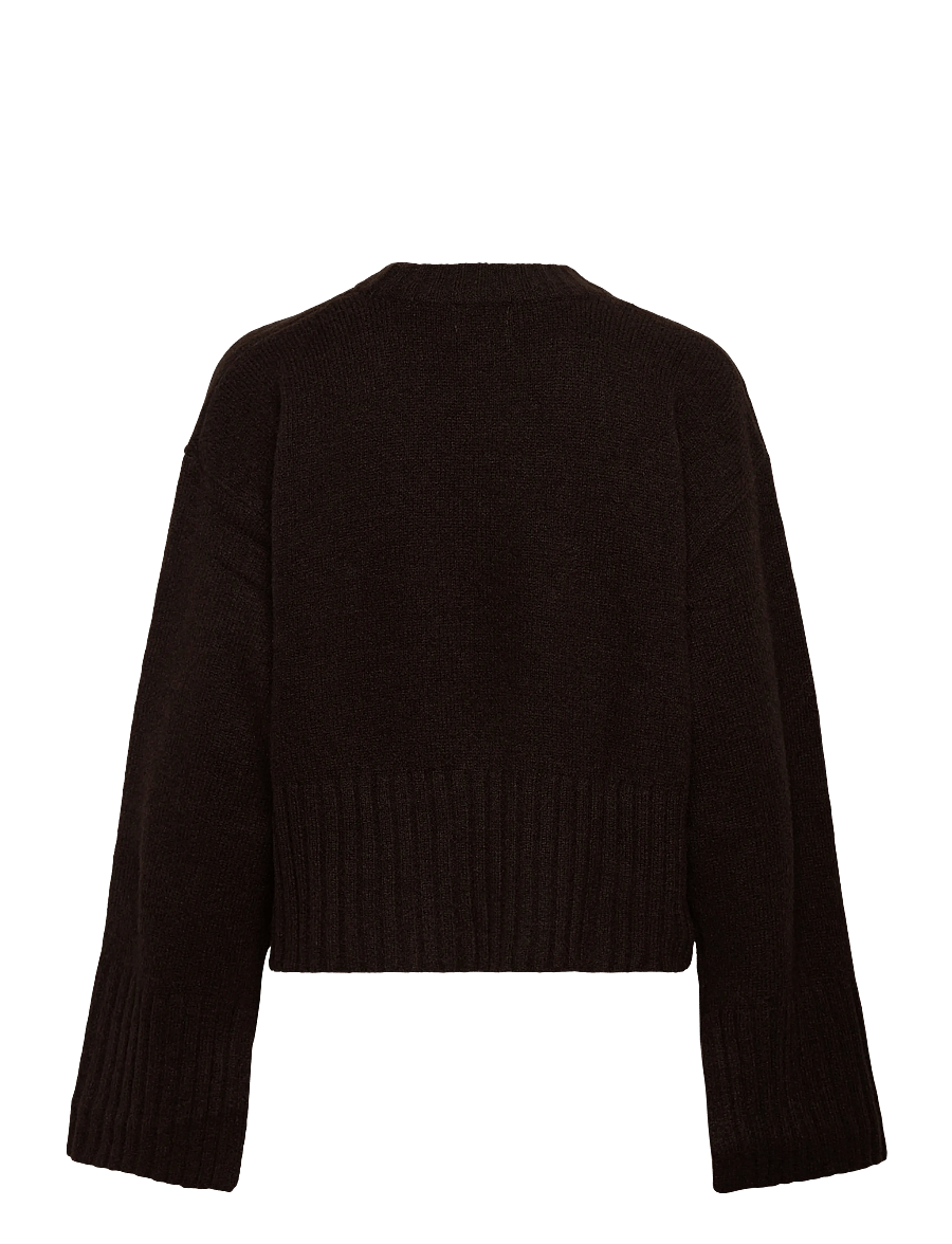 Monki - Knitted Oversized Sweater - kampsunid - brown dark - 1