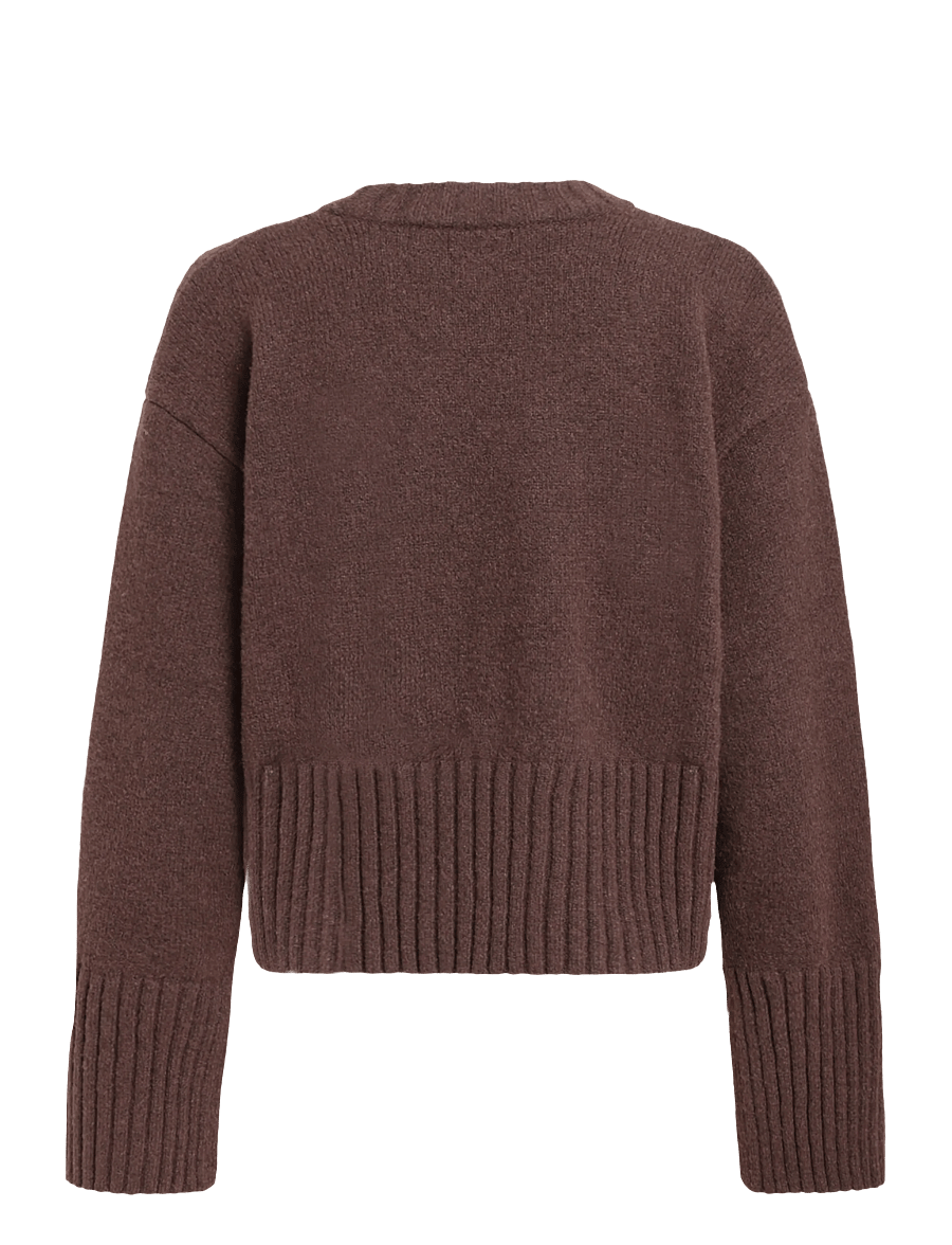 Monki - Knitted Oversized Sweater - pullover - brown dark - 1