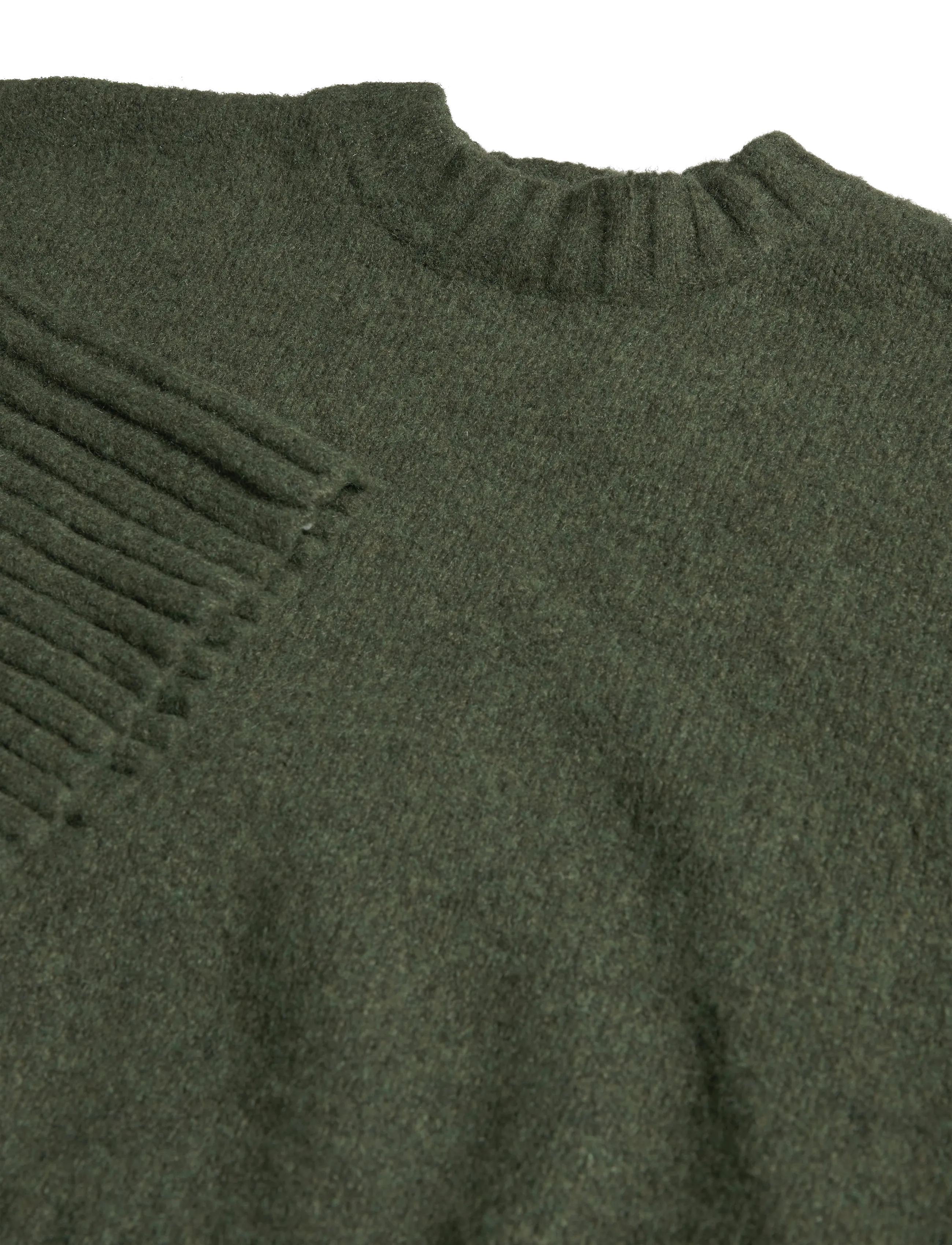 Monki - Knitted Oversized Sweater - jumpers - green dark - 2