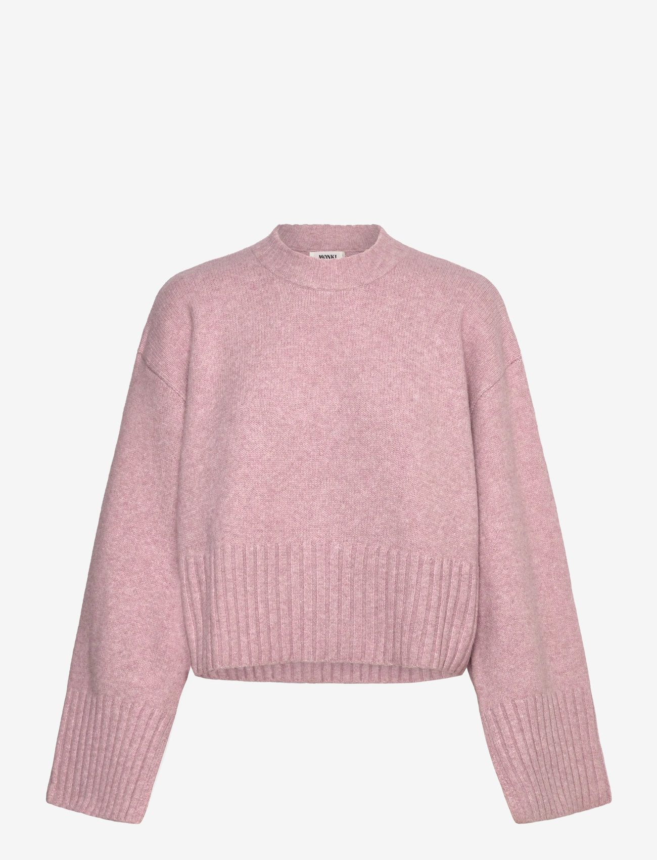 Monki - Knitted Oversized Sweater - stickade tröjor - pink dusty light - 0
