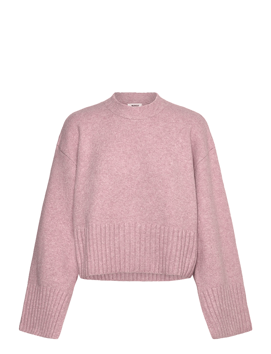 Monki - Knitted Oversized Sweater - pullover - pink dusty light - 0