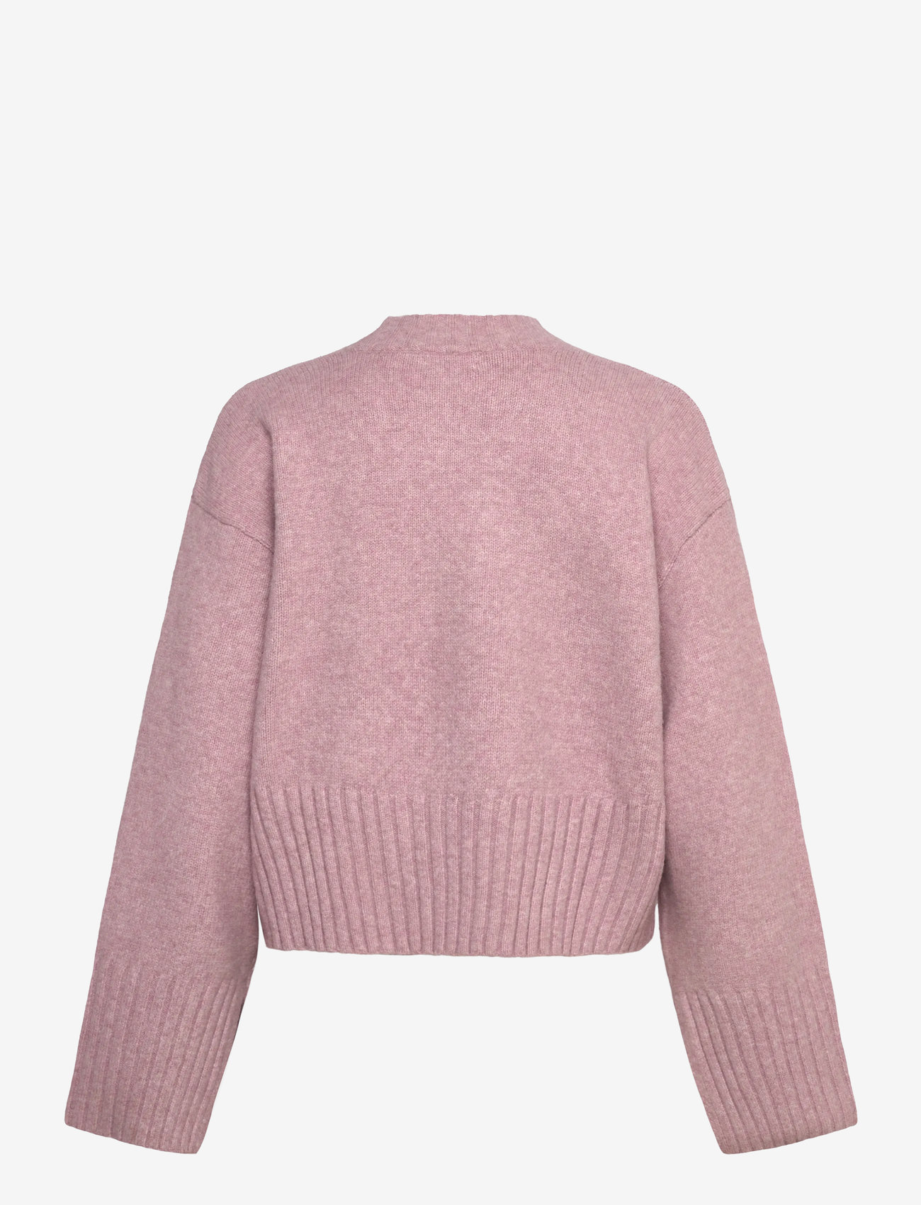 Monki - Knitted Oversized Sweater - stickade tröjor - pink dusty light - 1