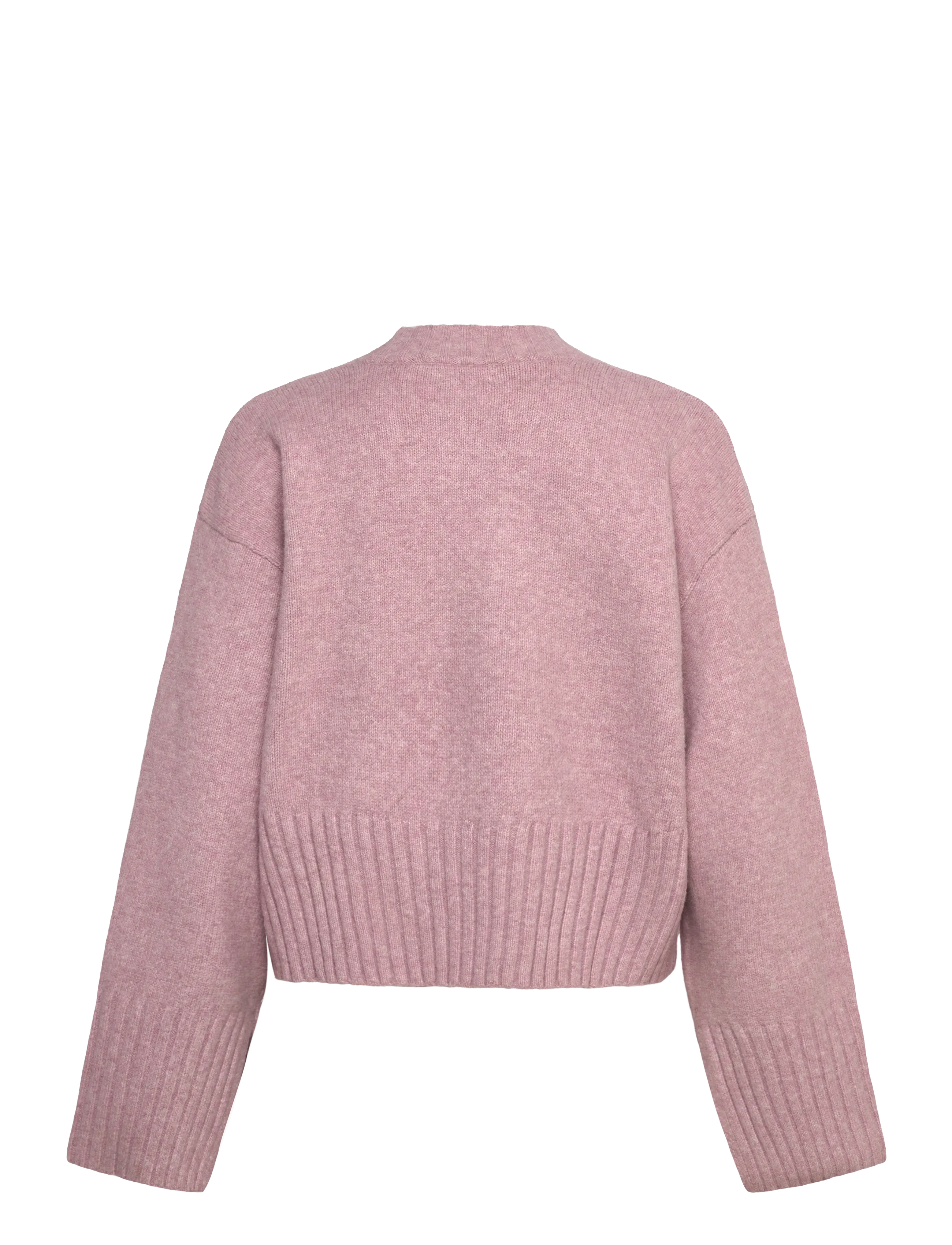 Monki - Knitted Oversized Sweater - jumpers - pink dusty light - 1