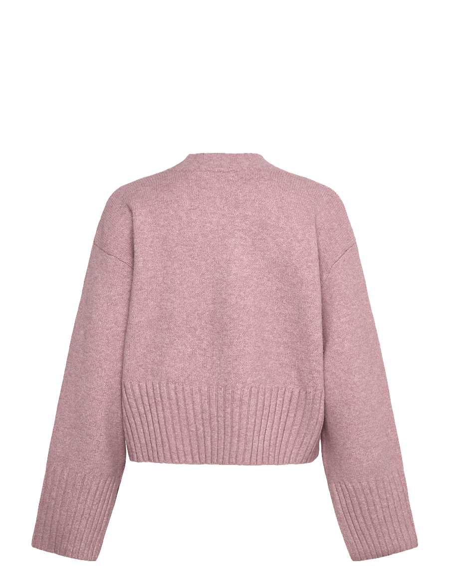 Monki - Knitted Oversized Sweater - pullover - pink dusty light - 1