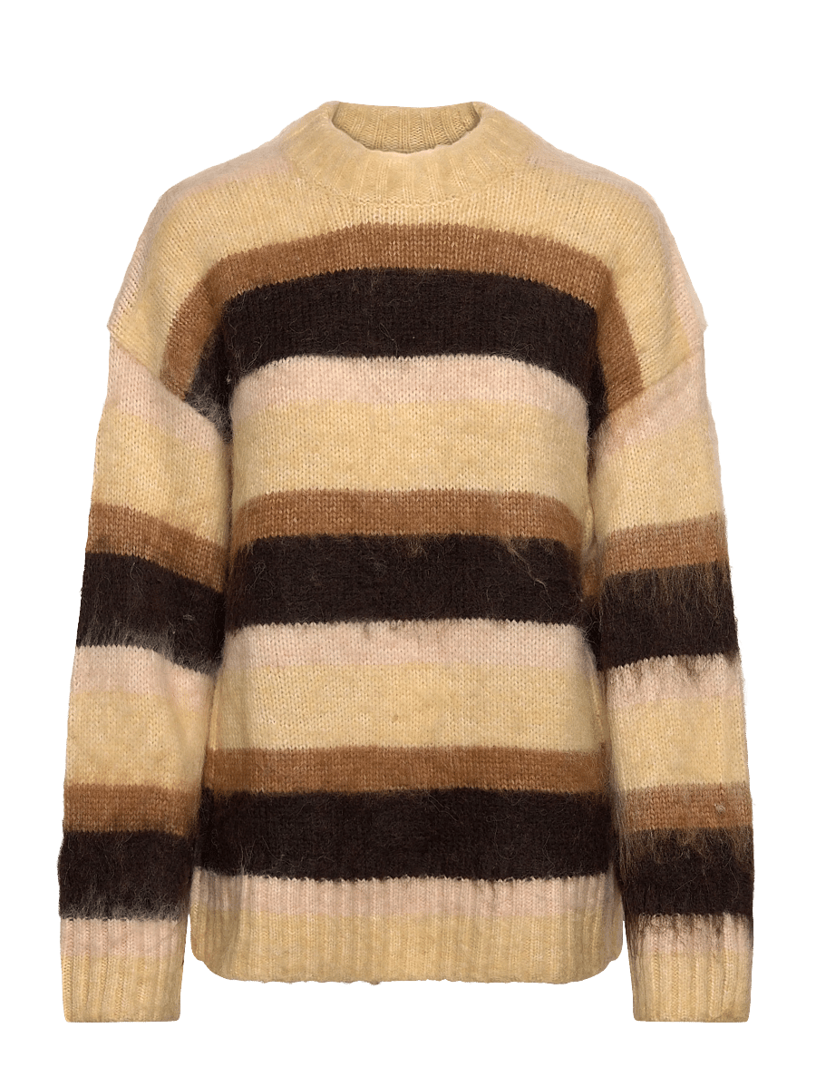 Monki - Relaxed Fit Fluffy Knit Sweater - sviitrid - beige medium dusty - 0