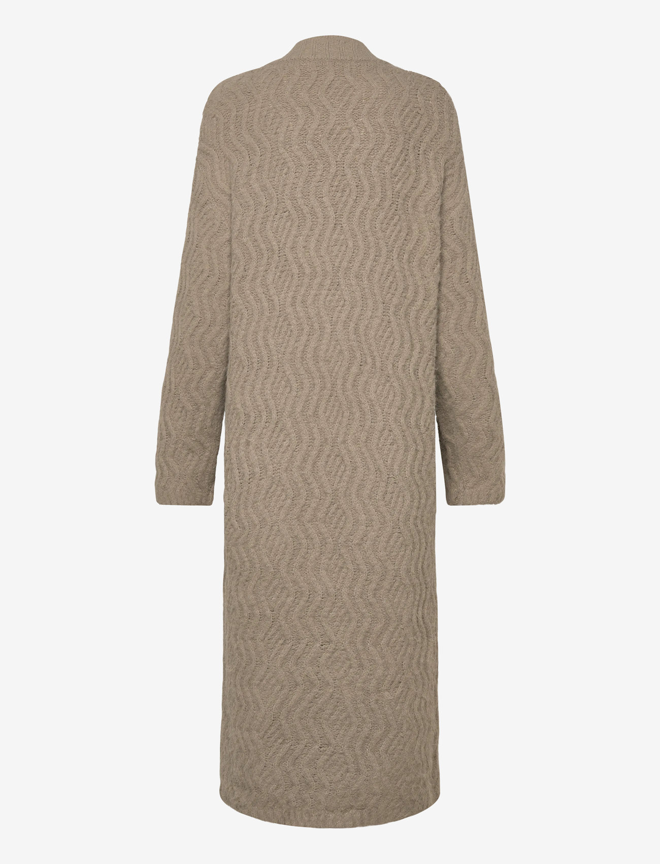 Monki - Maxi knitted cardigan - cardigans - mole medium dusty - 1