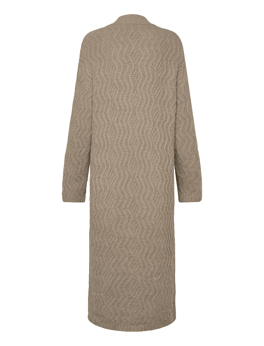 Monki - Maxi knitted cardigan - kardiganid - mole medium dusty - 1