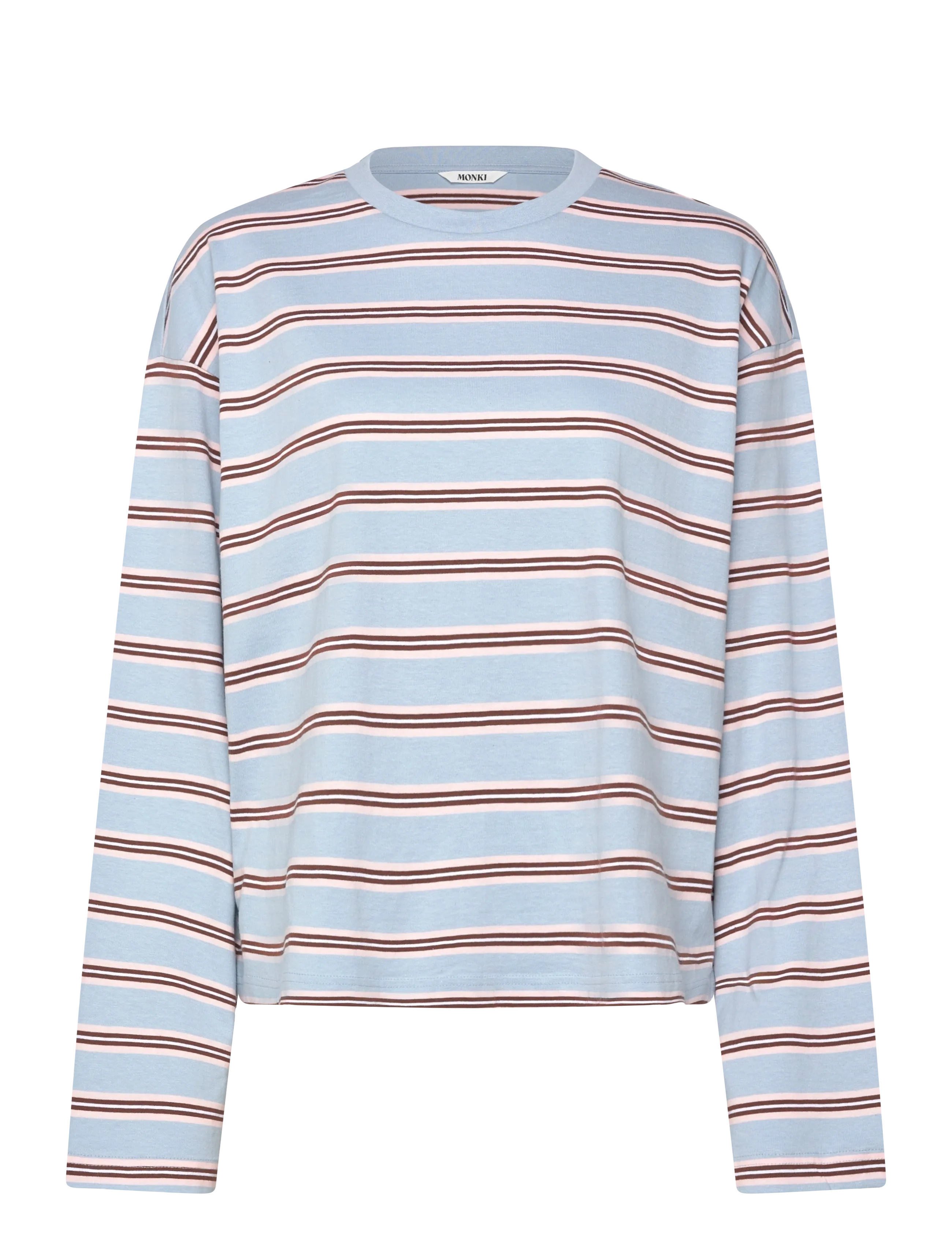 Monki - Long-Sleeved Cotton T-Shirt -