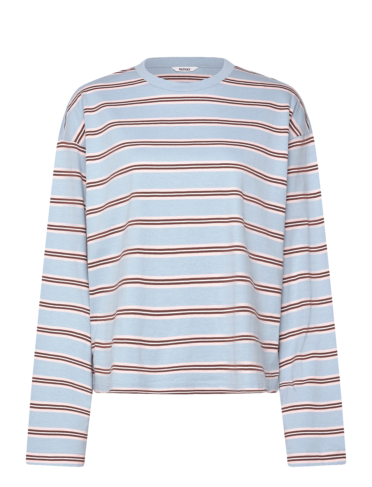 Monki - Long-Sleeved Cotton T-Shirt -