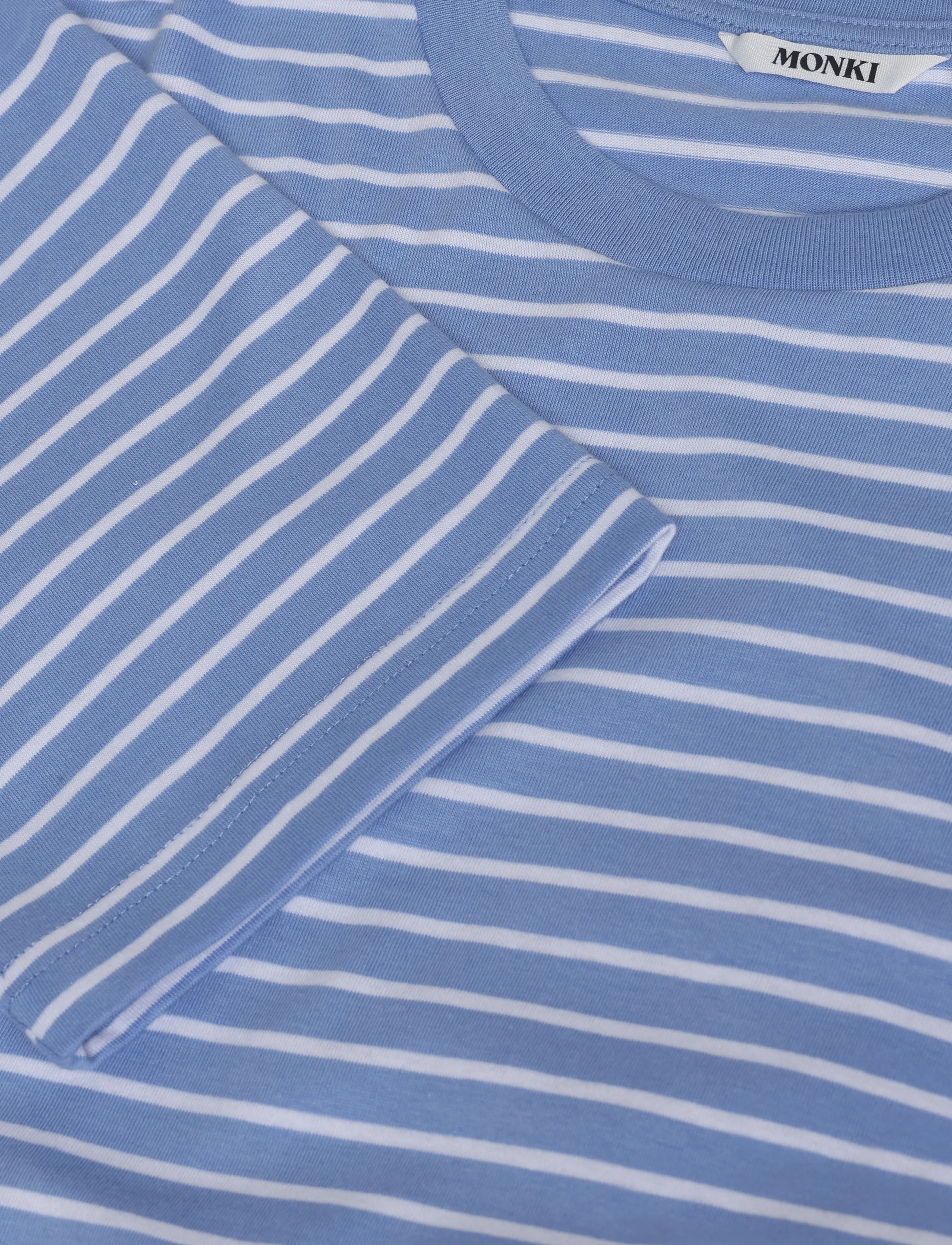 Monki - Long-Sleeved Cotton T-shirt - pikkade varrukatega alussärgid - blue medium - 2