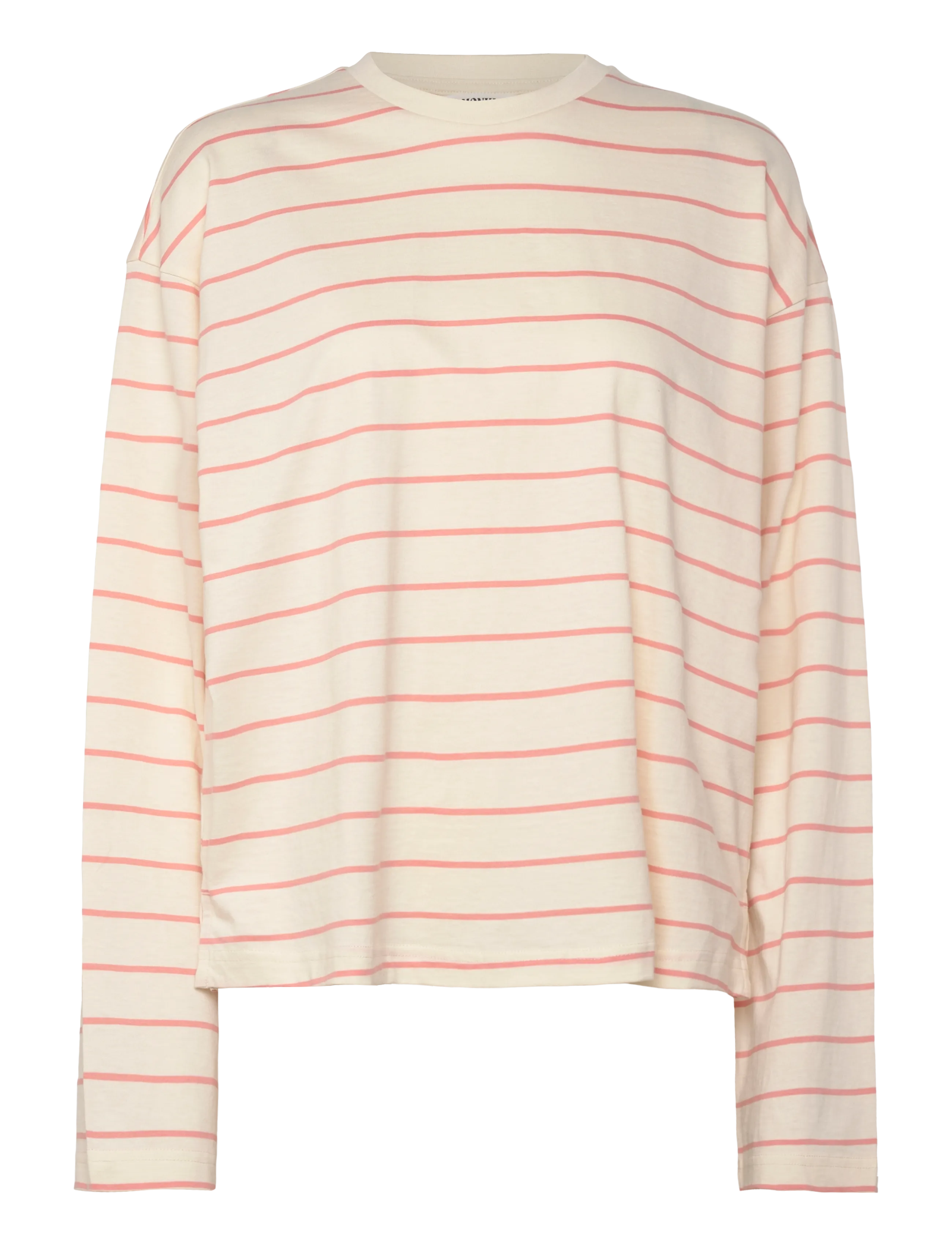 Monki Long-Sleeved Cotton T-shirt - Voir tout - ORANGE DUSTY LIGHT / multi
