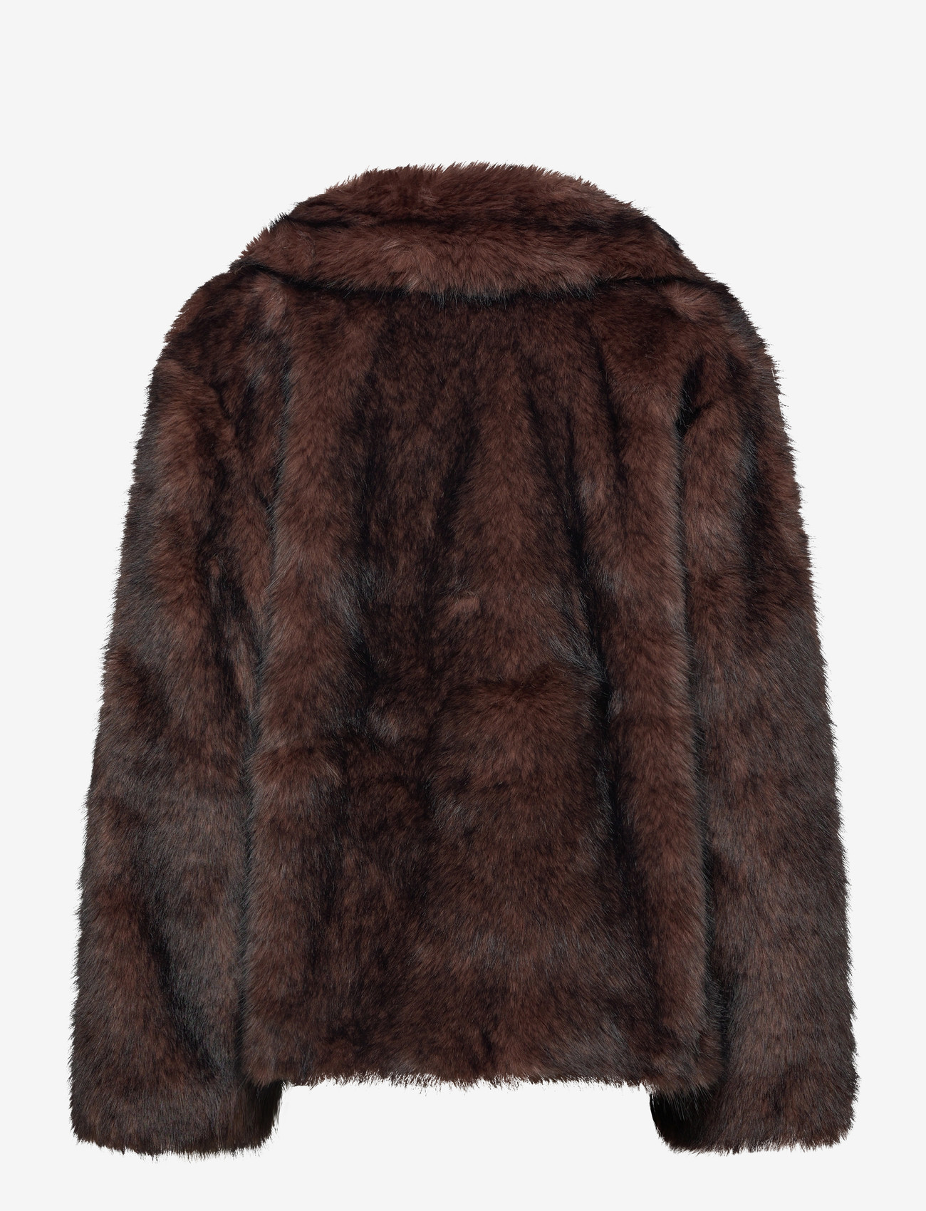 Monki - Fux fur jacket - fuskpäls - brown dark - 1