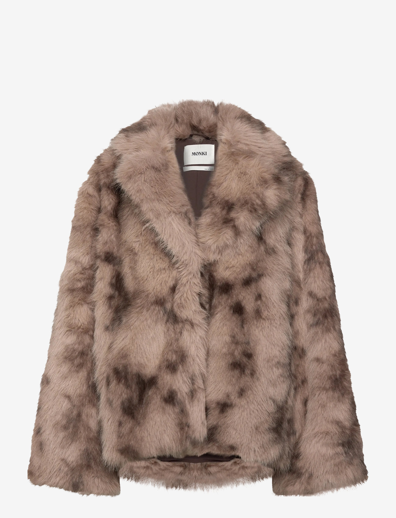Monki - Fux fur jacket - kunstpelz - brown medium dusty - 0
