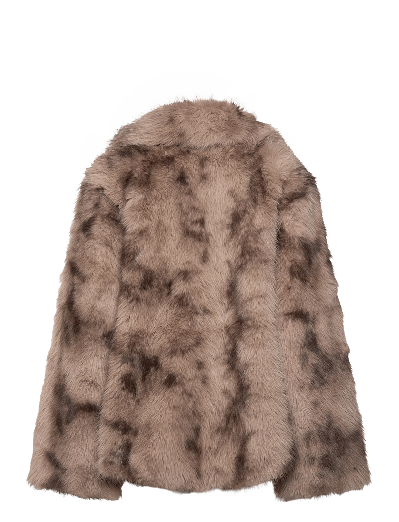 Shaggy Faux Faux Fur Jacket Monki Monki Monki Fur Hooded Jacket In